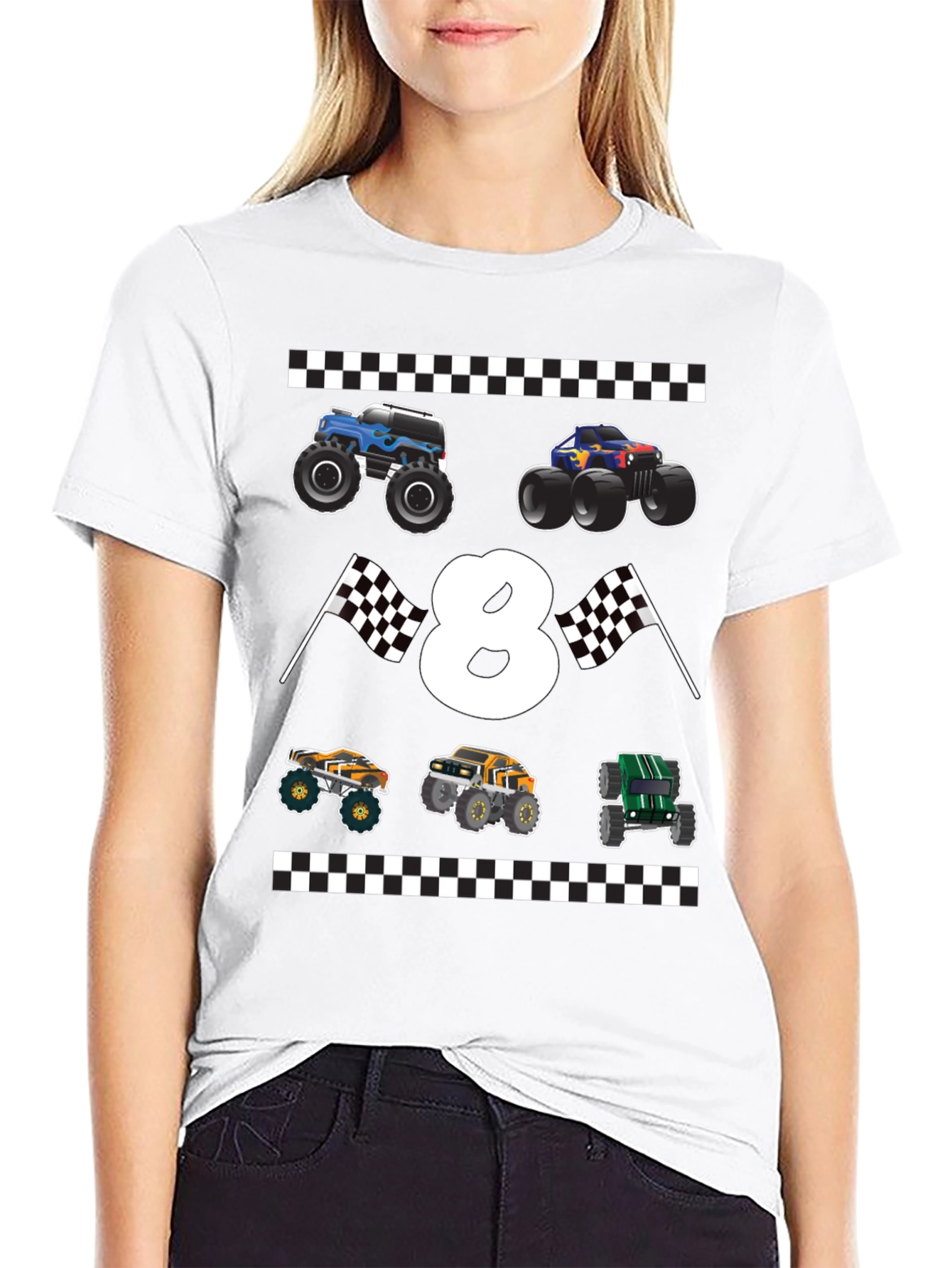 Monster Truck 8th Birthday T-Shirt