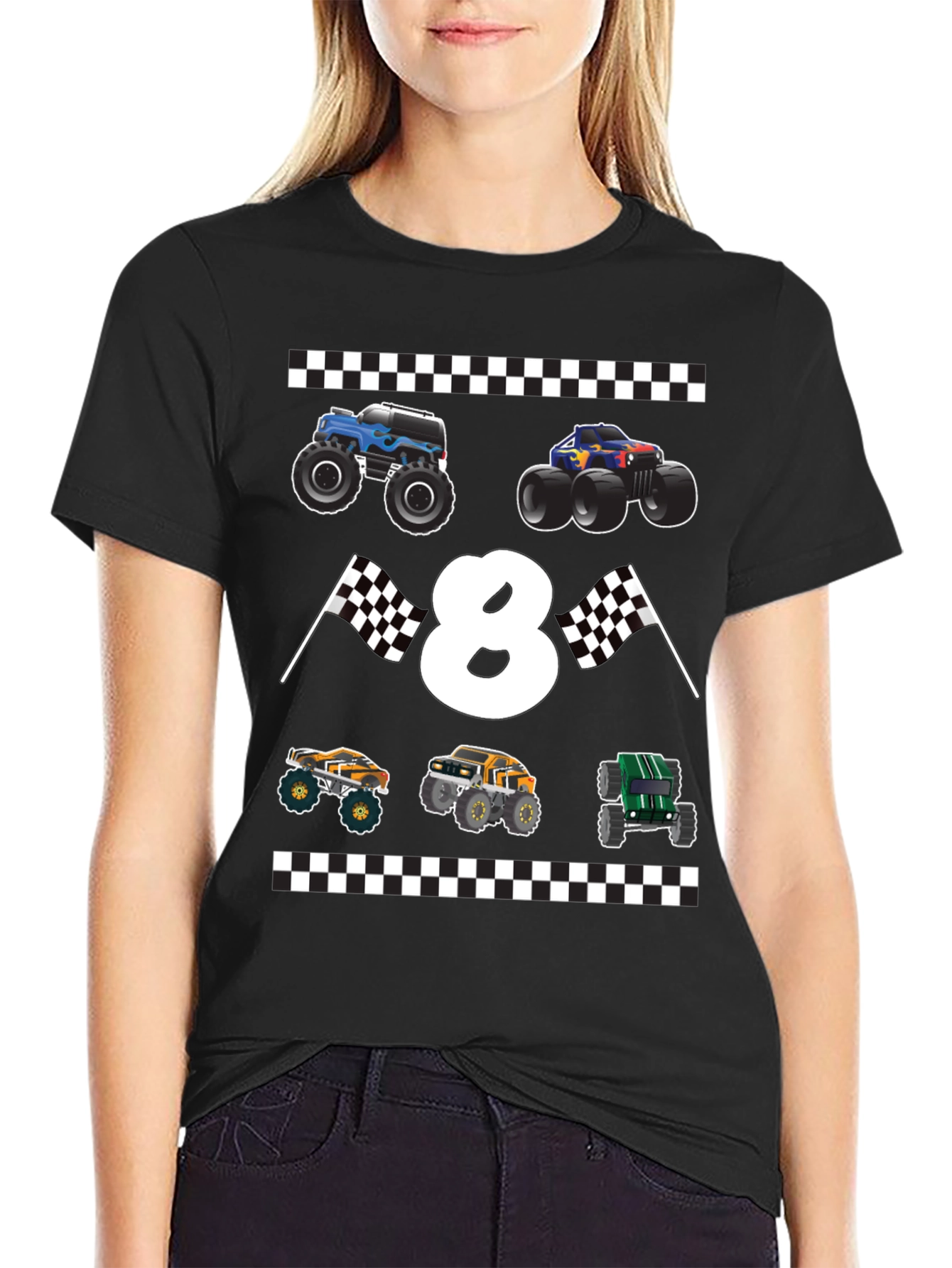 Monster Truck 8th Birthday T-Shirt
