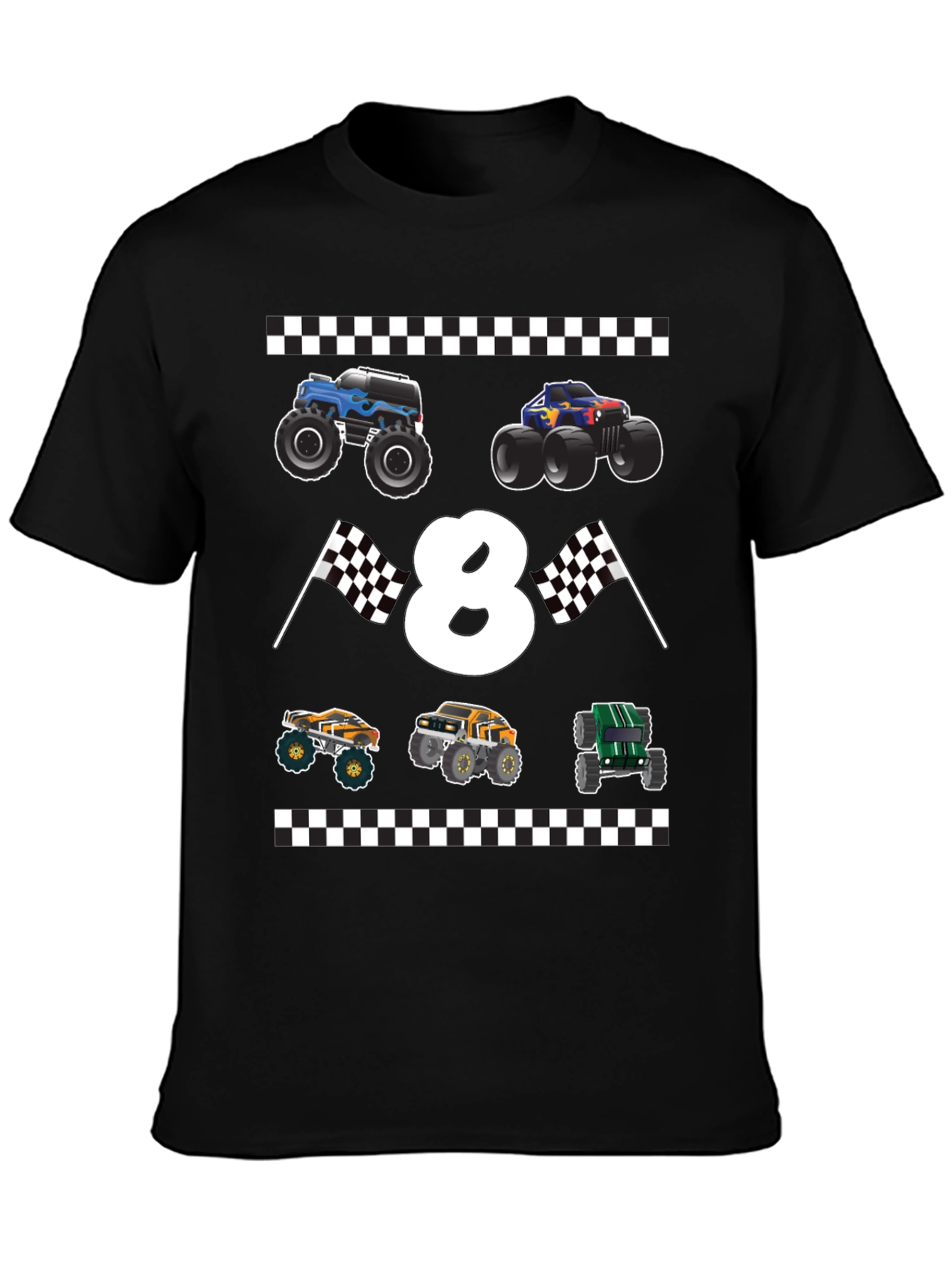 Monster Truck 8th Birthday T-Shirt