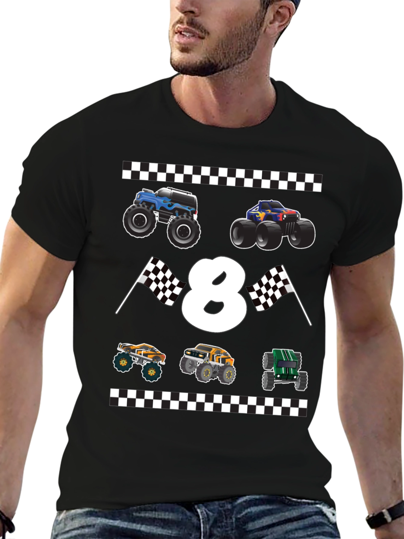 Monster Truck 8th Birthday T-Shirt