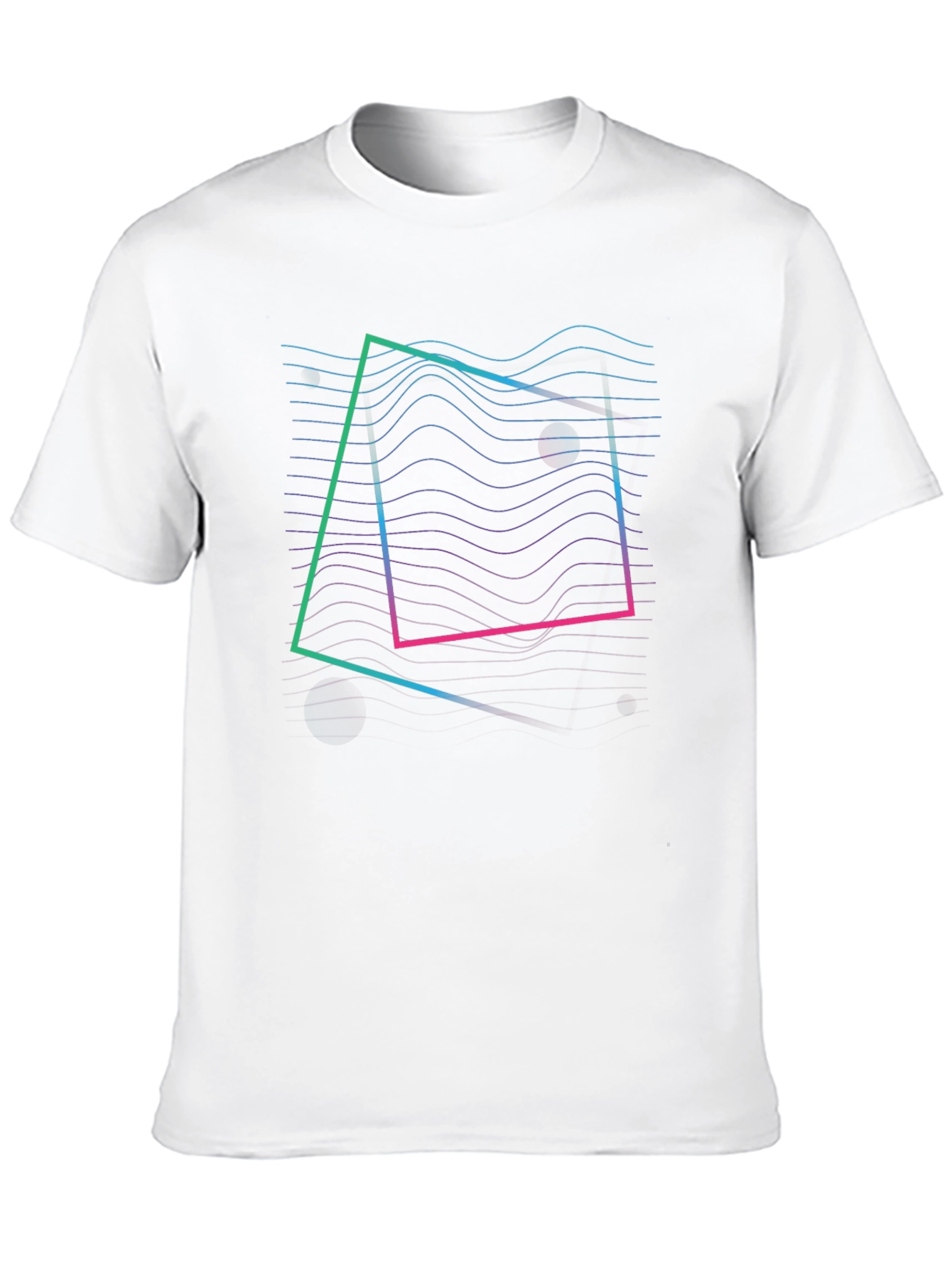 Retro Wave Graphic Tee - Black