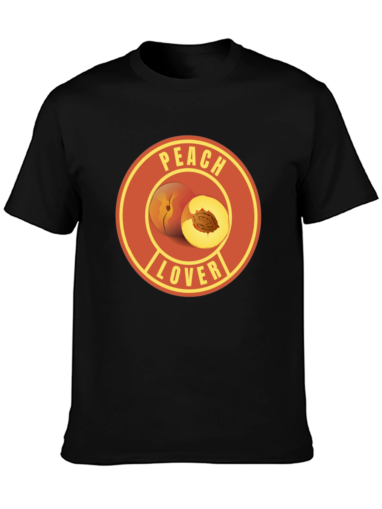 Peach Lover Graphic Tee - Fruit Humor T-Shirt