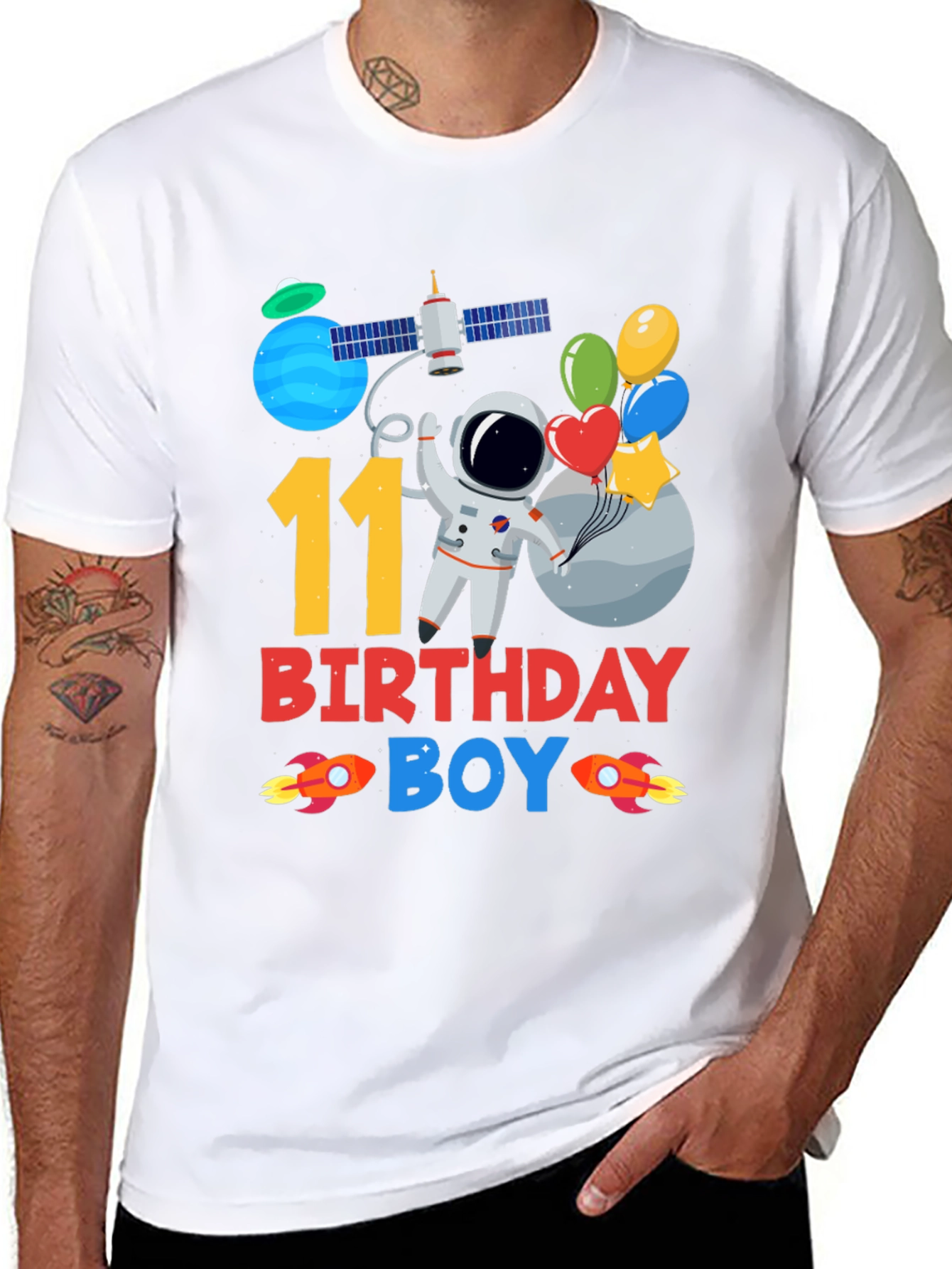 11th Birthday Astronaut Boy T-Shirt