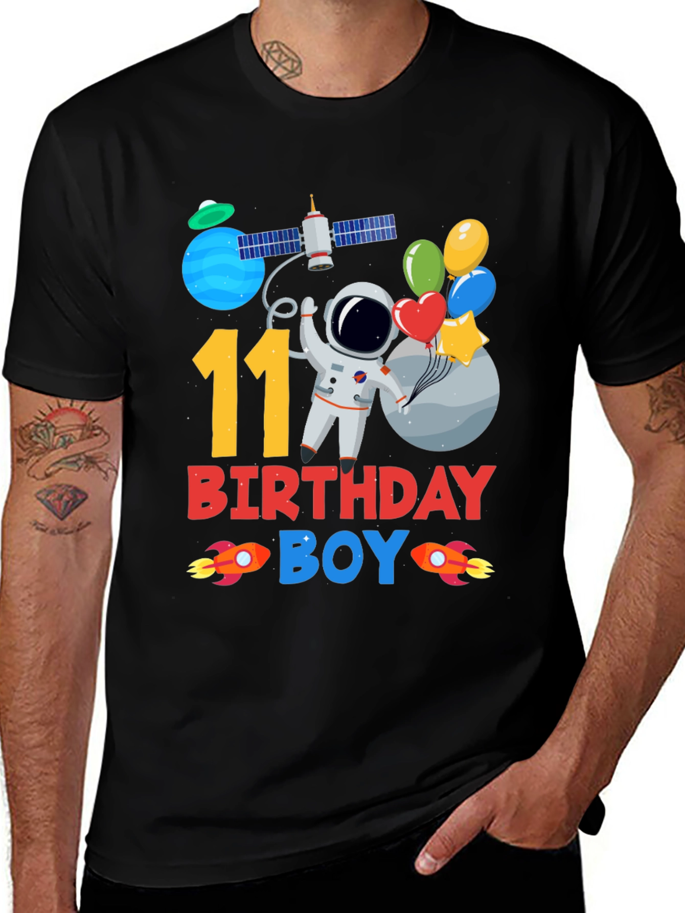 11th Birthday Astronaut Boy T-Shirt