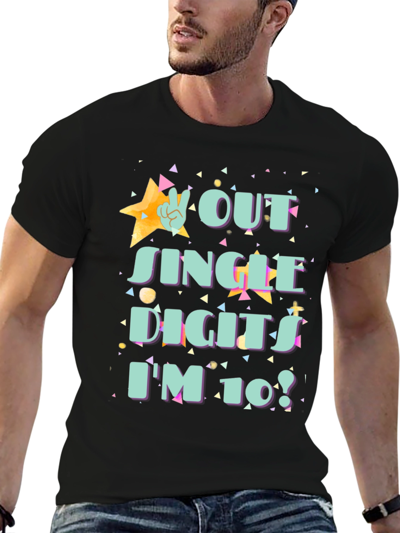 Out of Single Digits 10th Birthday T-Shirt