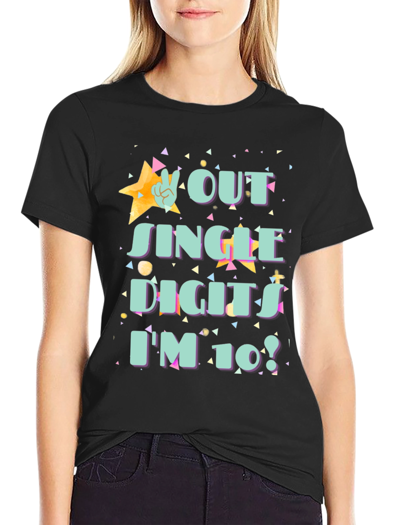 Out of Single Digits 10th Birthday T-Shirt