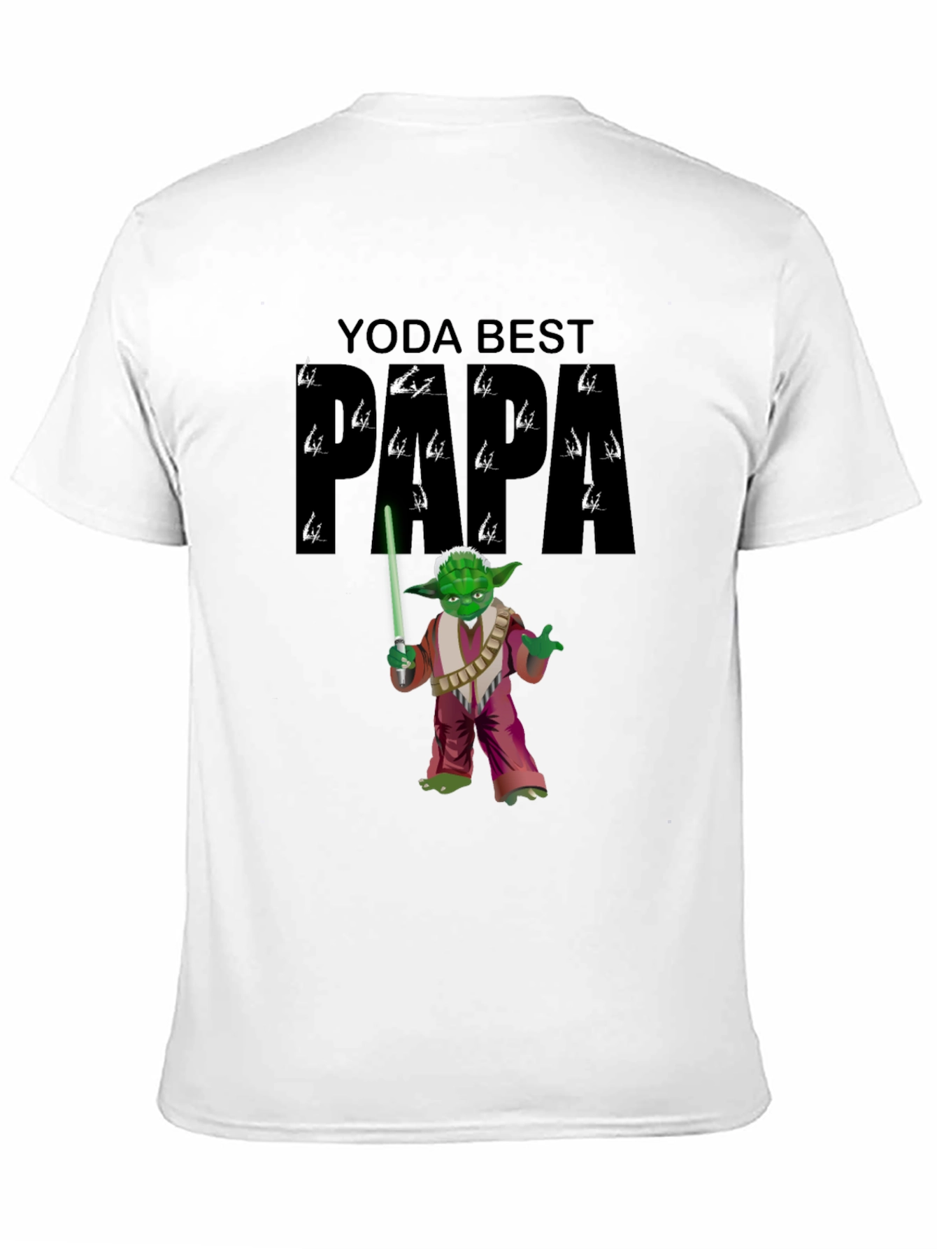 Yoda Best Papa Black T-Shirt
