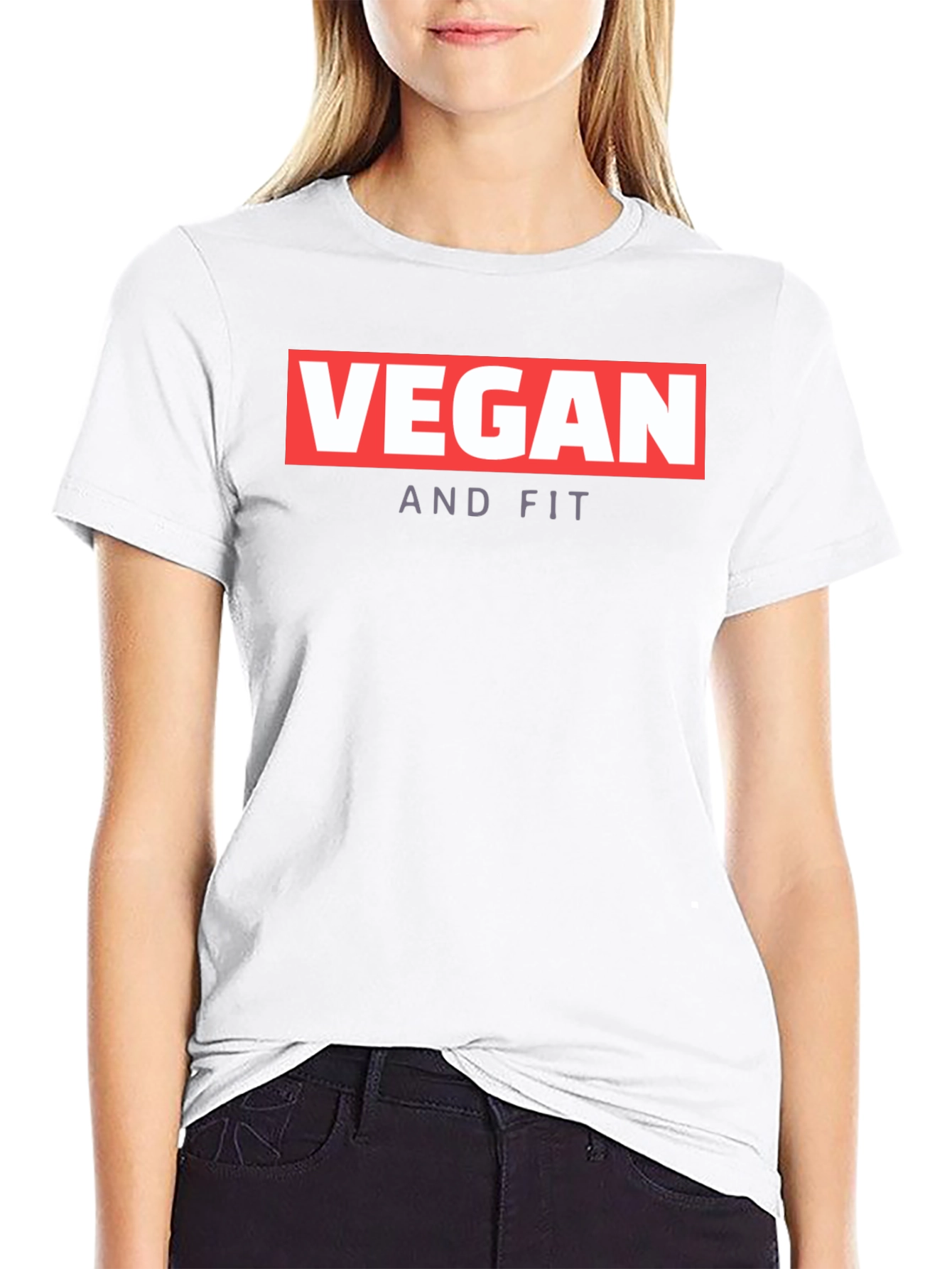 Vegan And Fit T-Shirt - Black