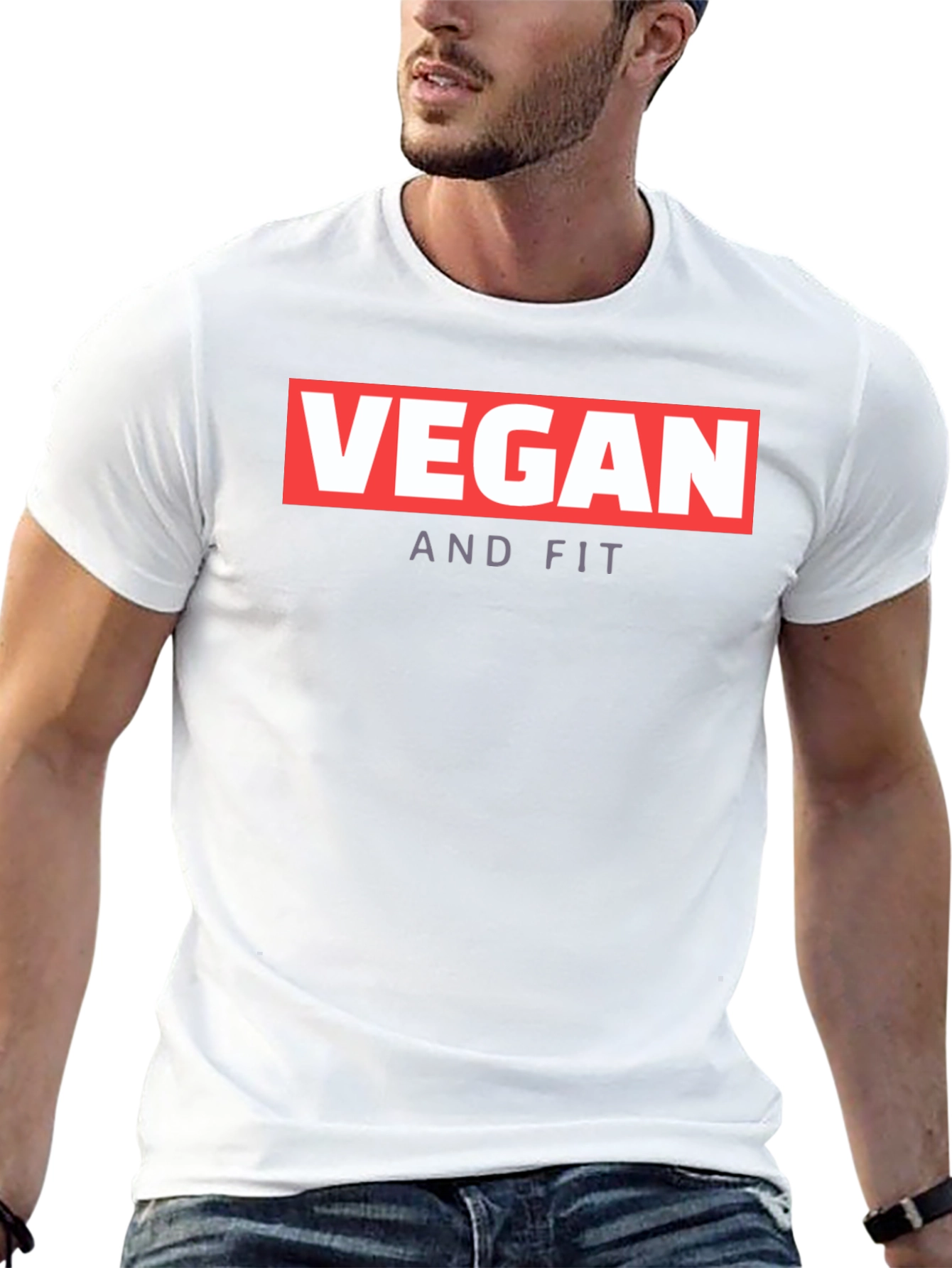 Vegan And Fit T-Shirt - Black