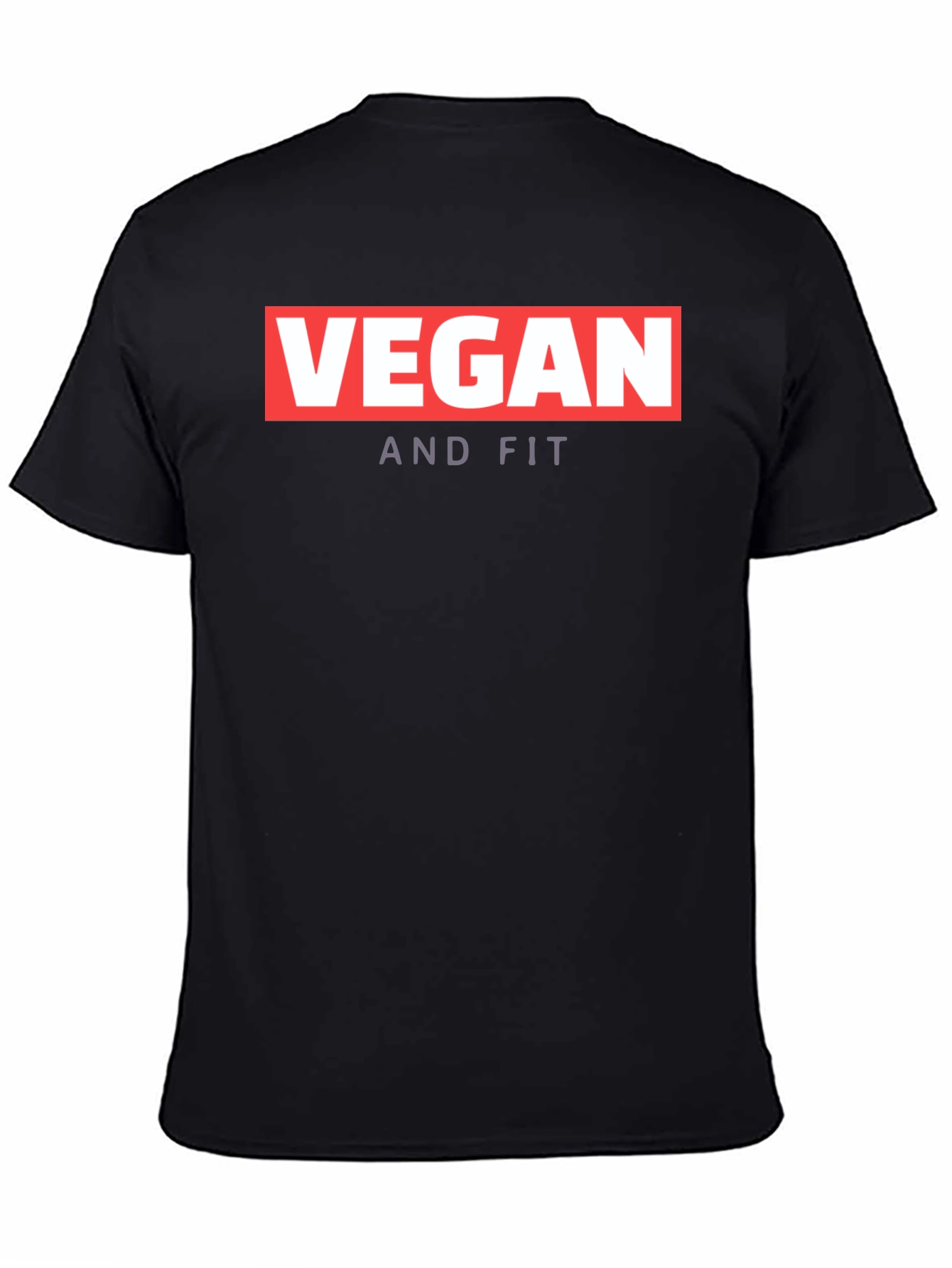Vegan And Fit T-Shirt - Black