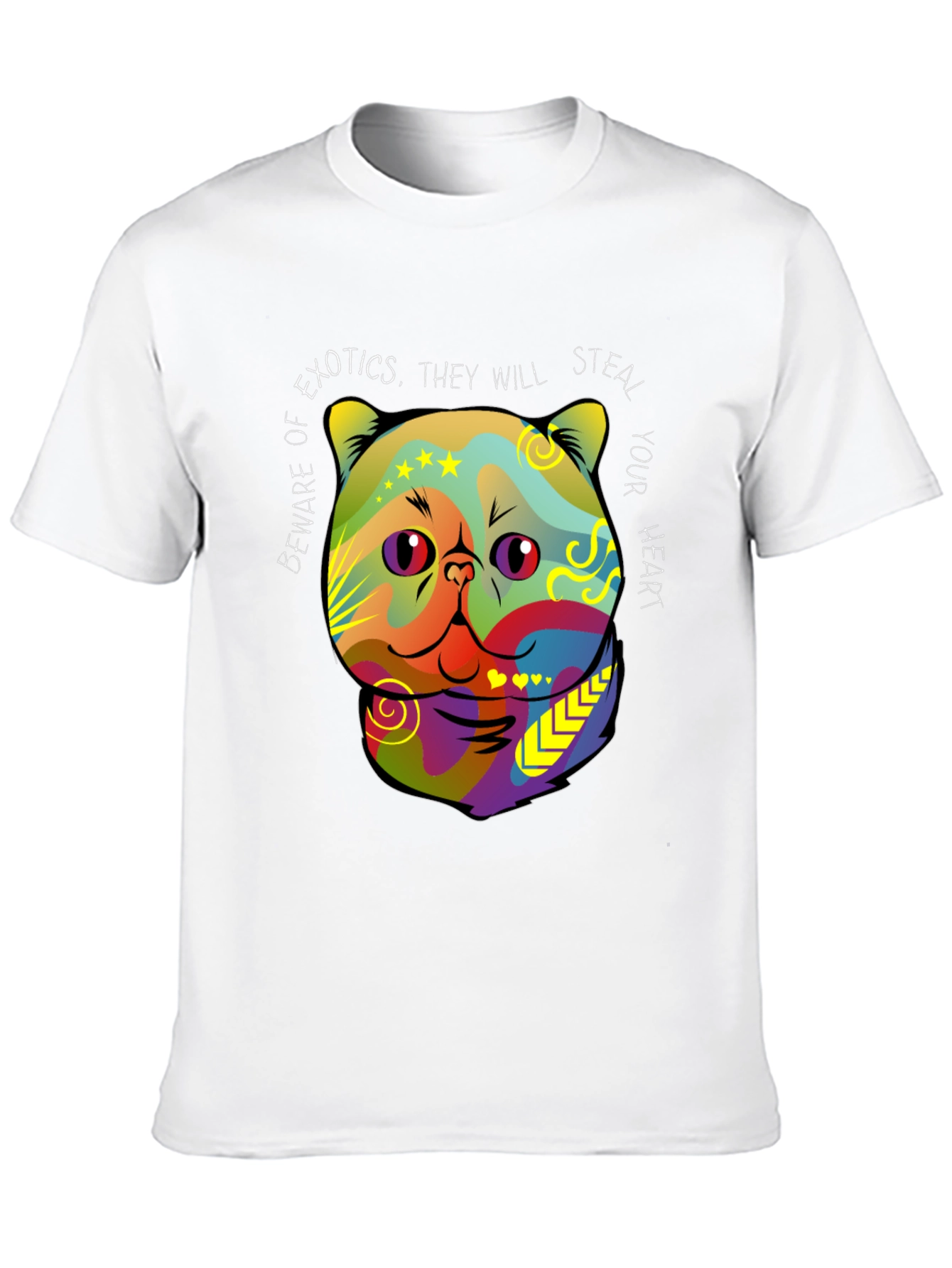 Exotic Cat Steal Your Heart Graphic T-Shirt