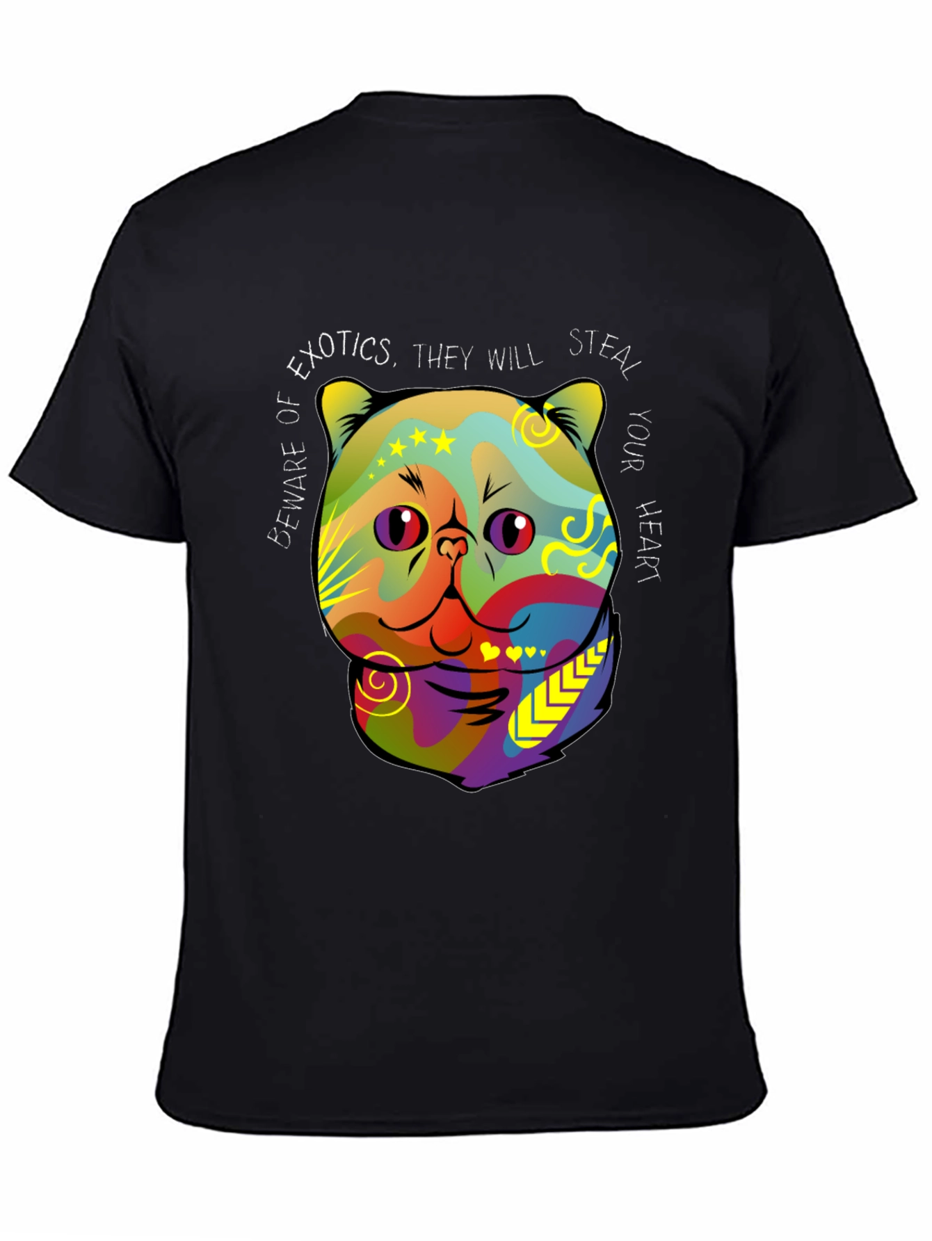 Exotic Cat Steal Your Heart Graphic T-Shirt