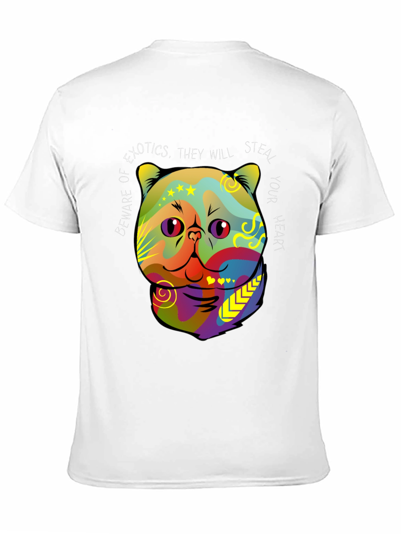 Exotic Cat Steal Your Heart Graphic T-Shirt