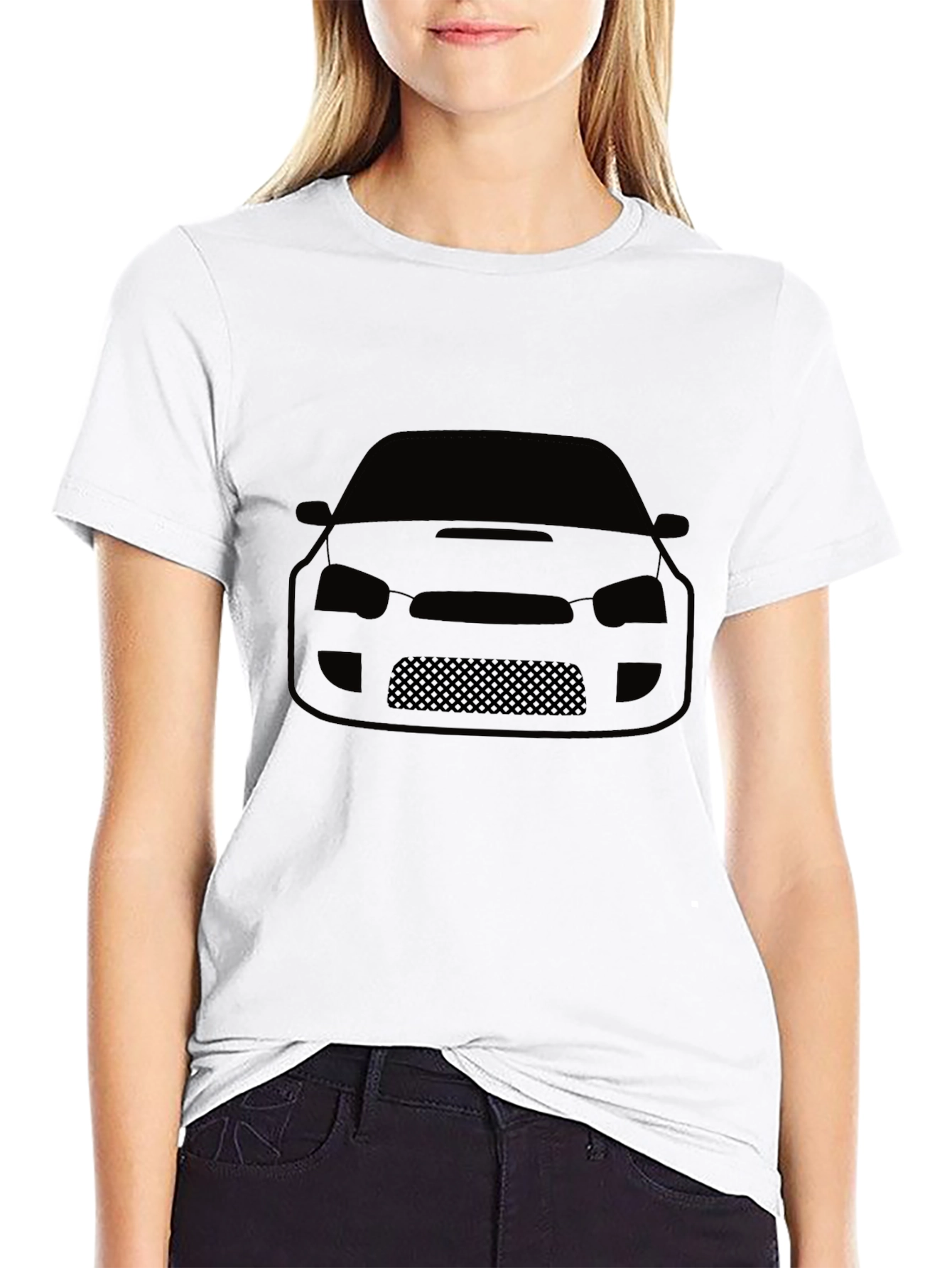 Car Silhouette Graphic Tee - Black