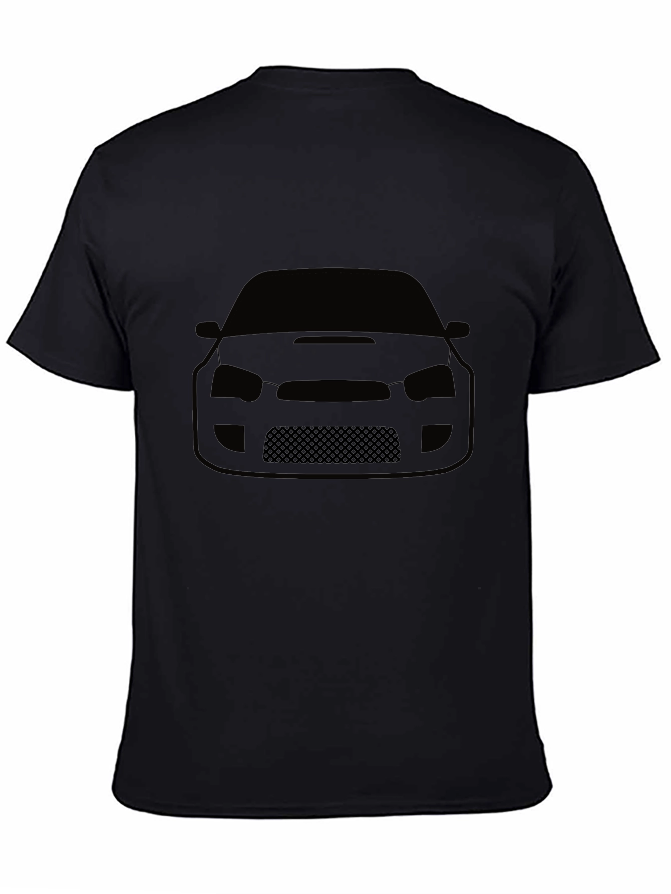 Car Silhouette Graphic Tee - Black