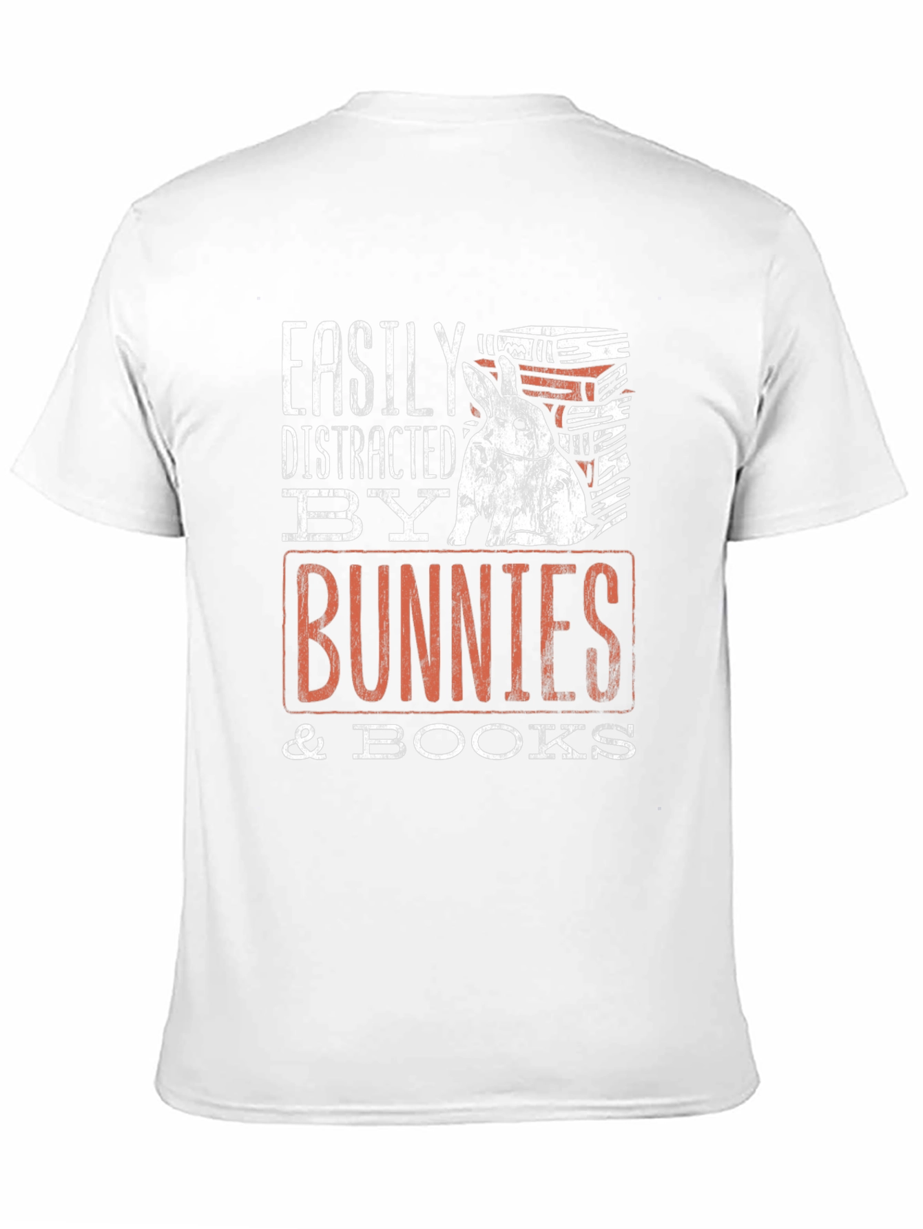 Easily Distracted By Bunnies and Books T-Shirt