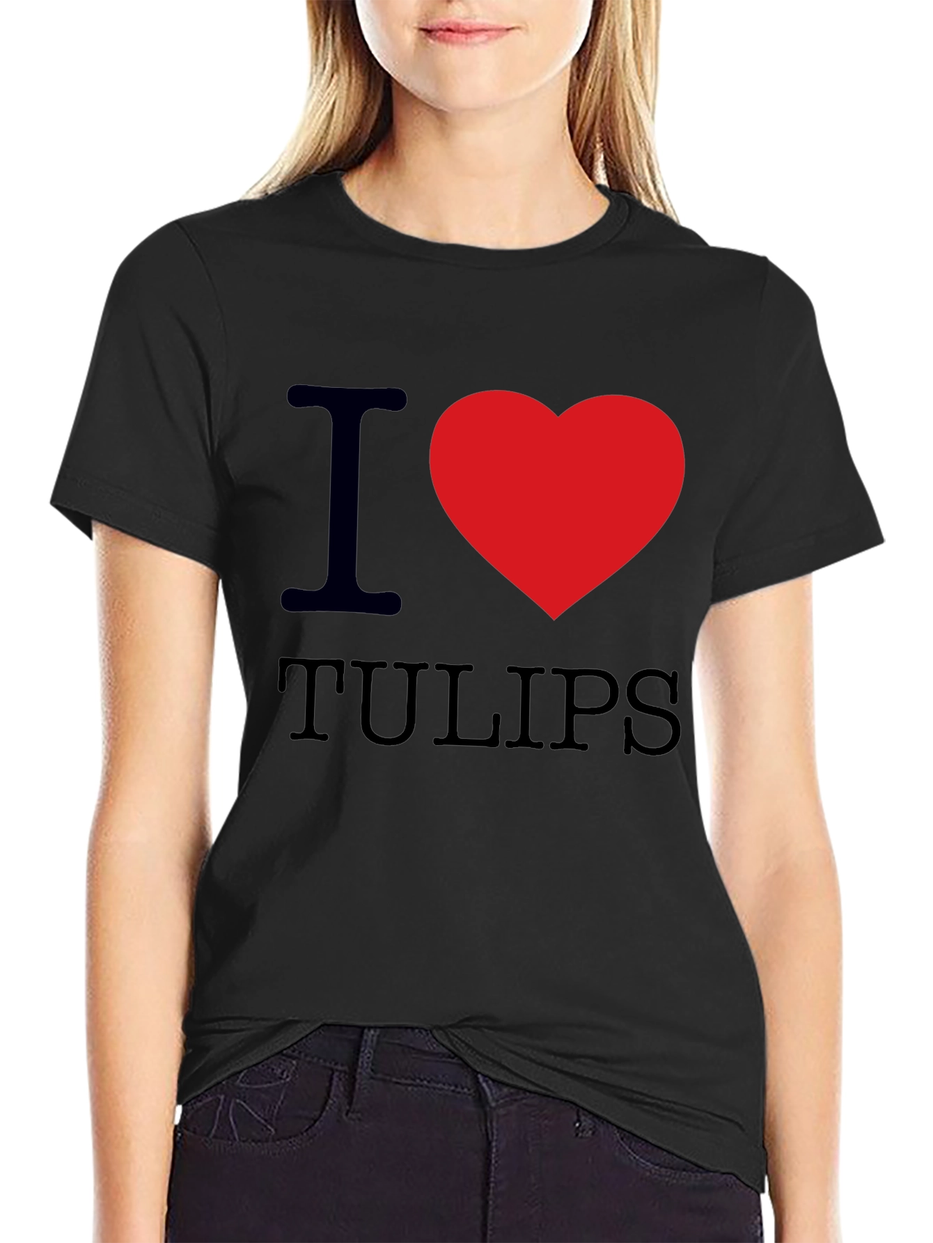 I Heart Tulips Graphic T-Shirt