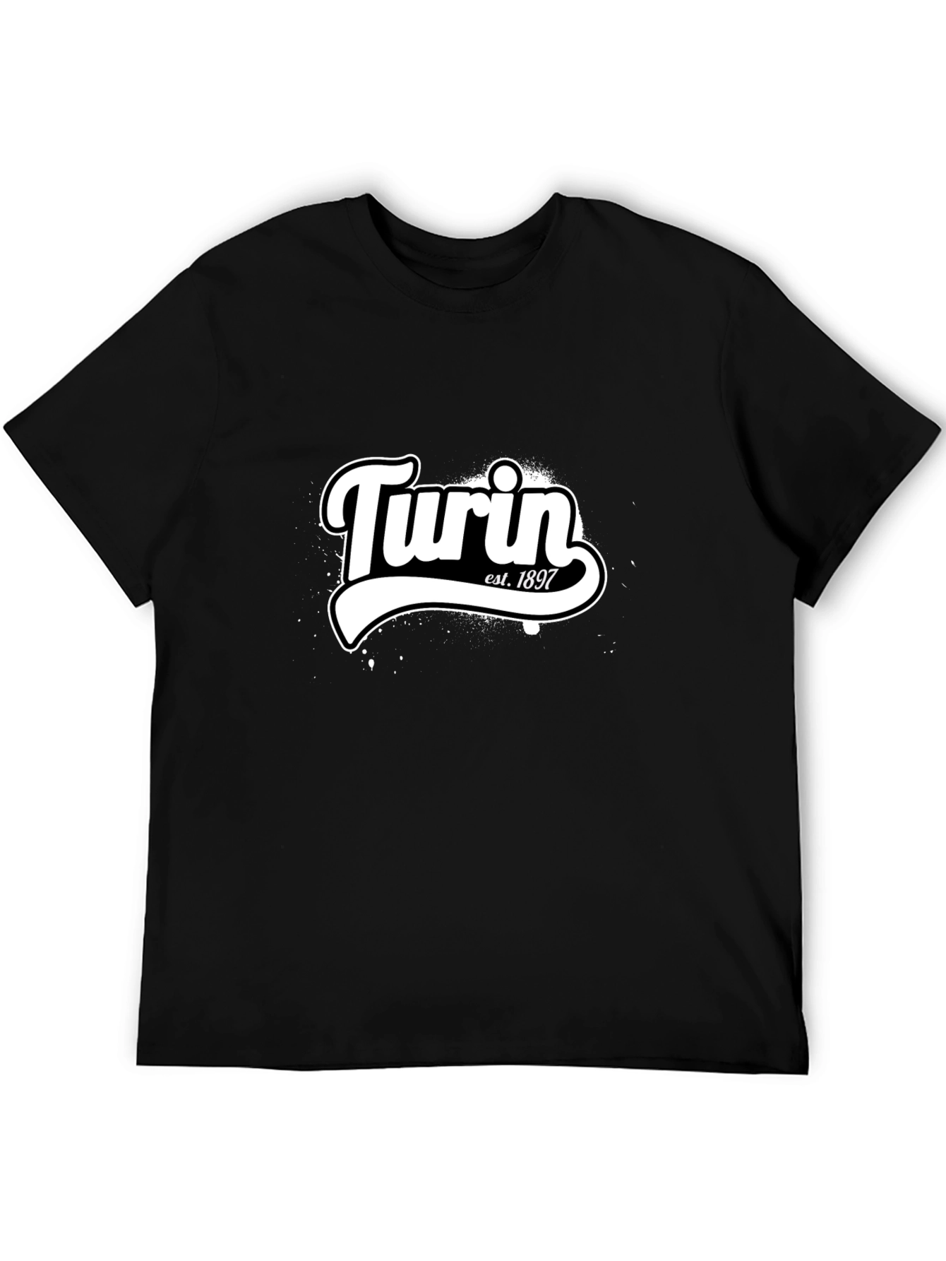 Turin Est. 1897 Black Graphic Tee