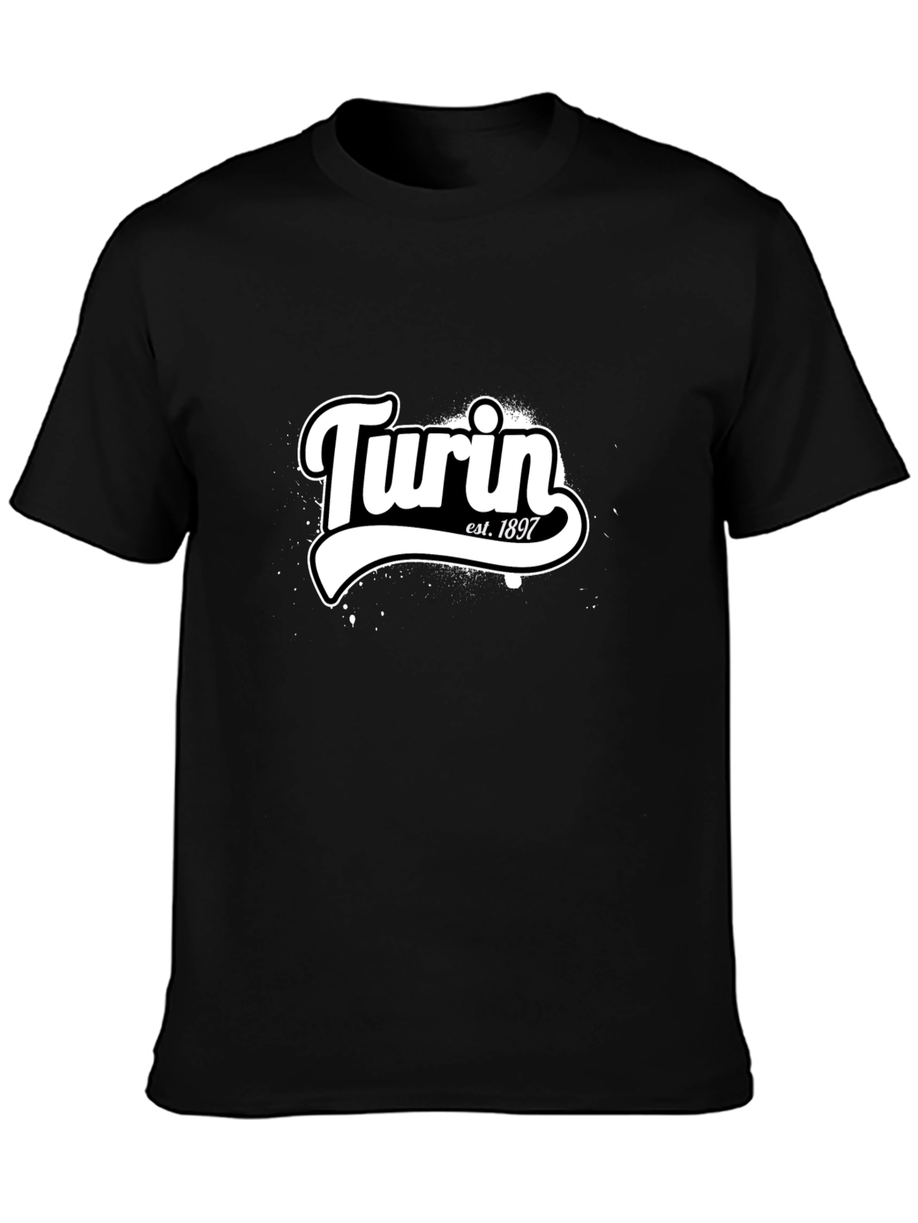 Turin Est. 1897 Black Graphic Tee