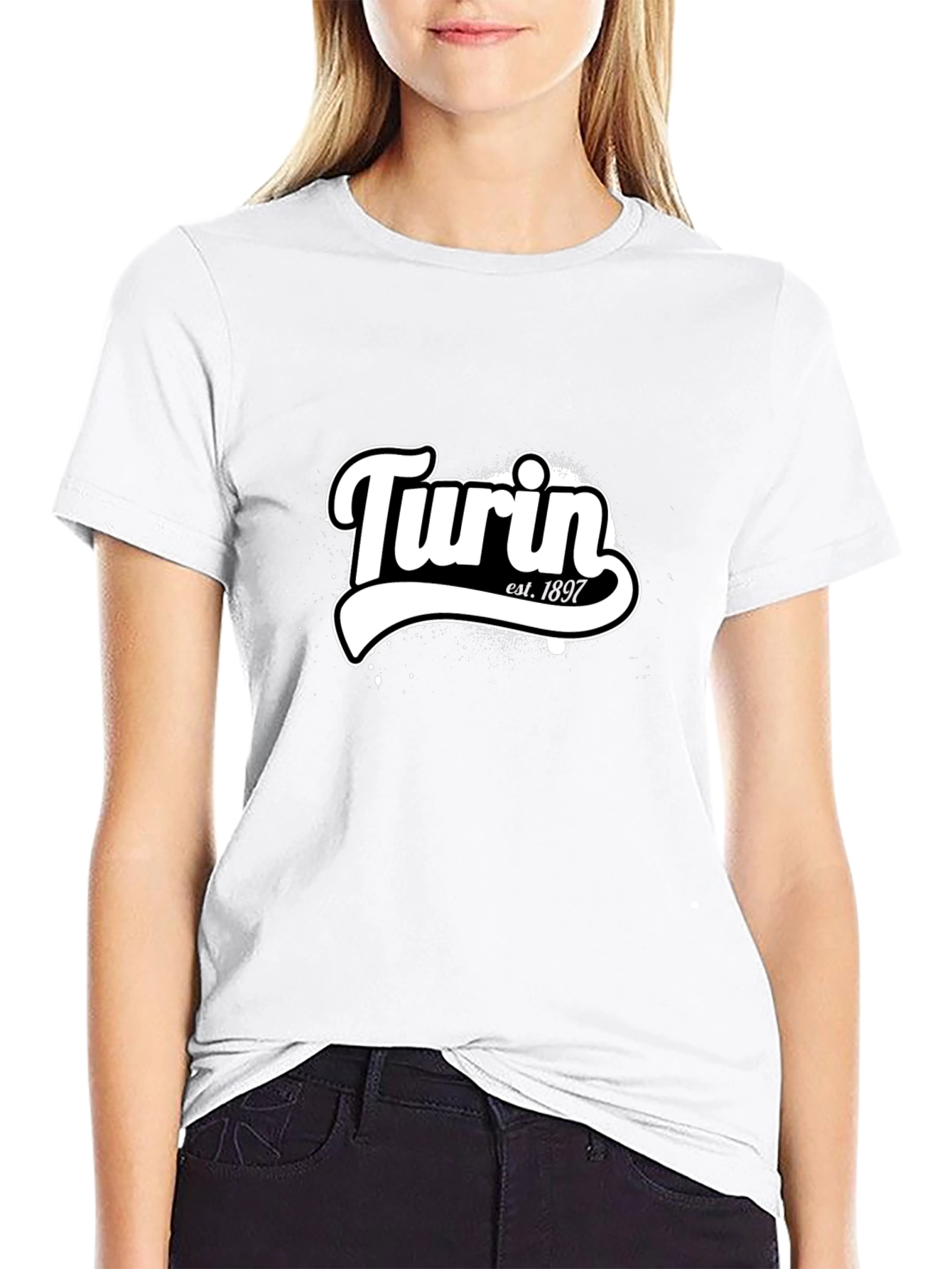 Turin Est. 1897 Black Graphic Tee