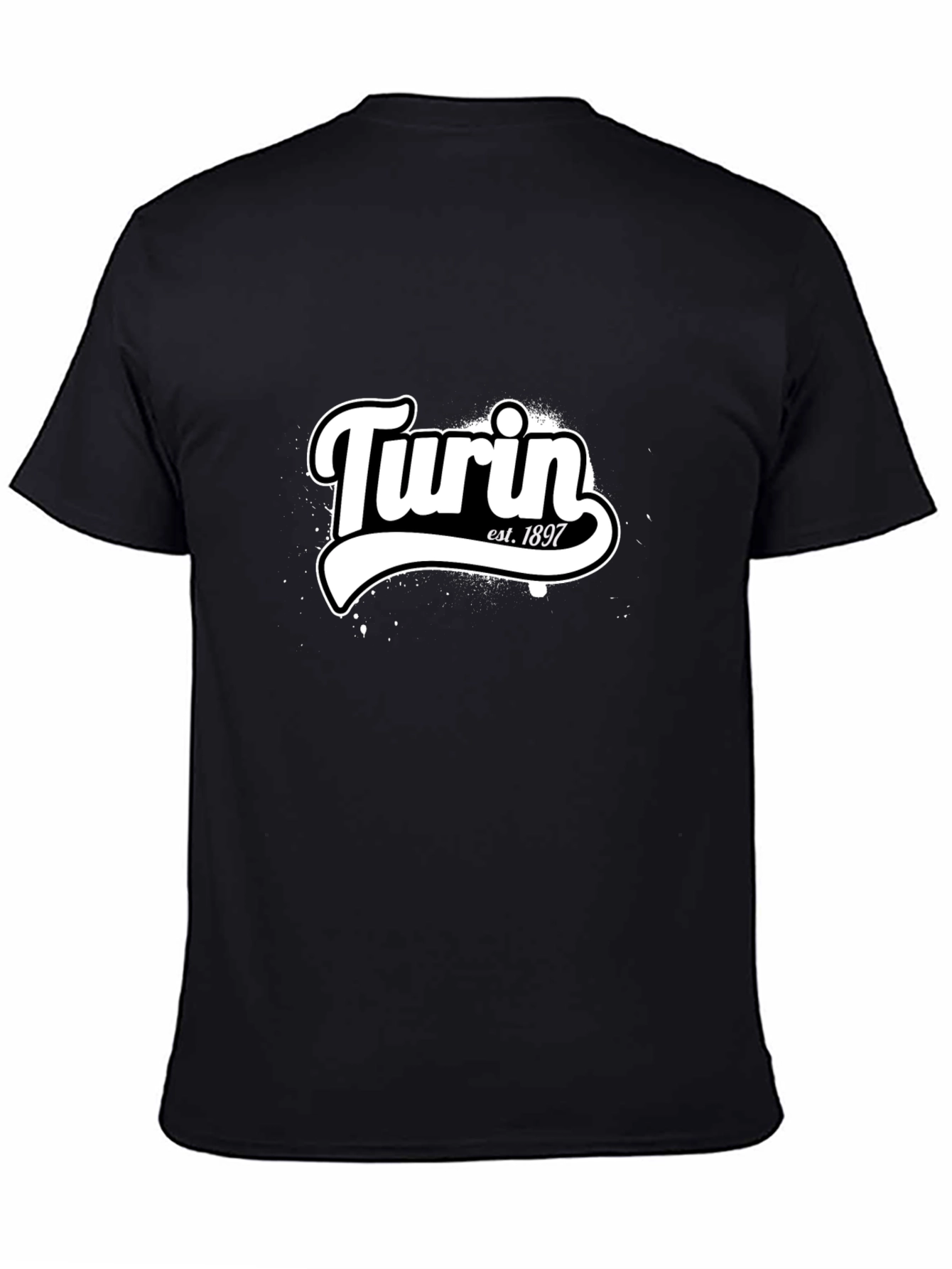 Turin Est. 1897 Black Graphic Tee