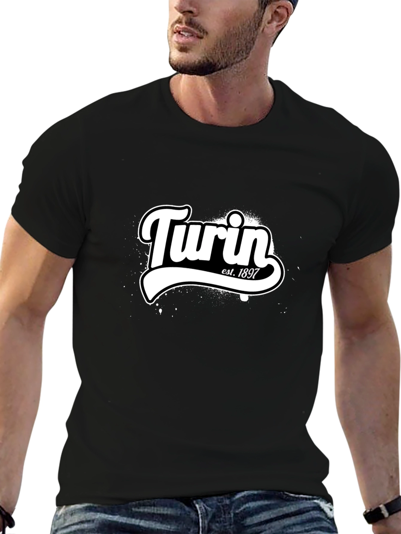 Turin Est. 1897 Black Graphic Tee