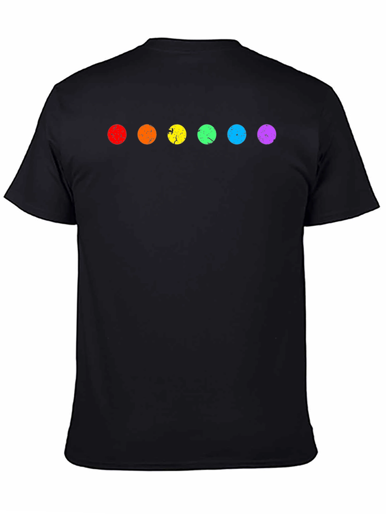 Rainbow Dot Graphic Tee - Soft Cotton Blend