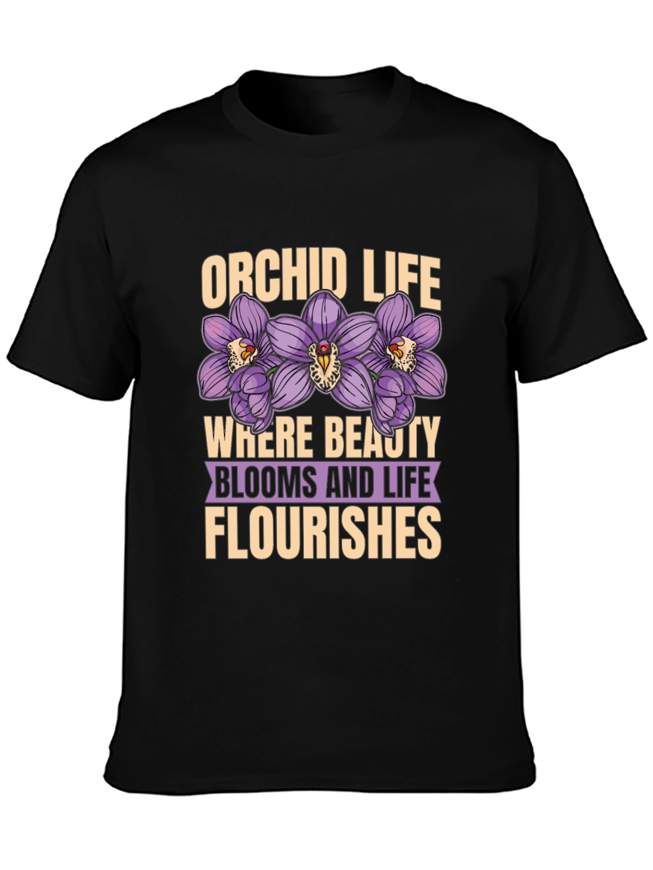 Orchid Life Graphic T-Shirt