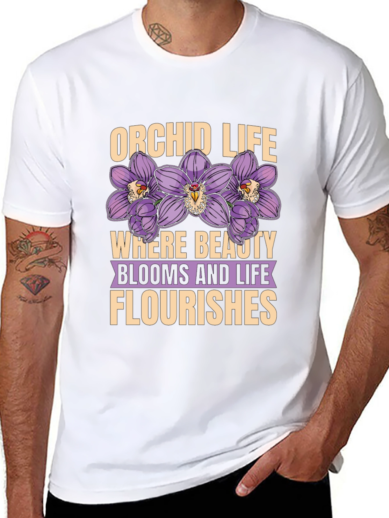 Orchid Life Graphic T-Shirt