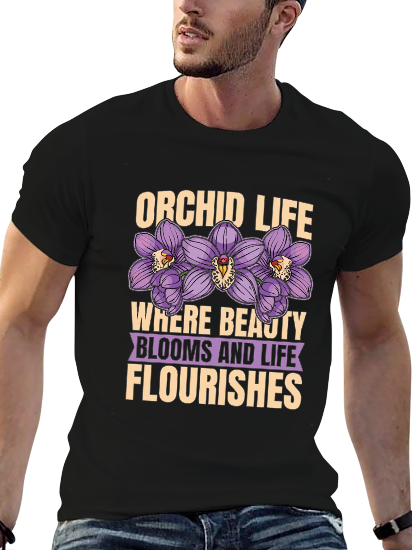 Orchid Life Graphic T-Shirt