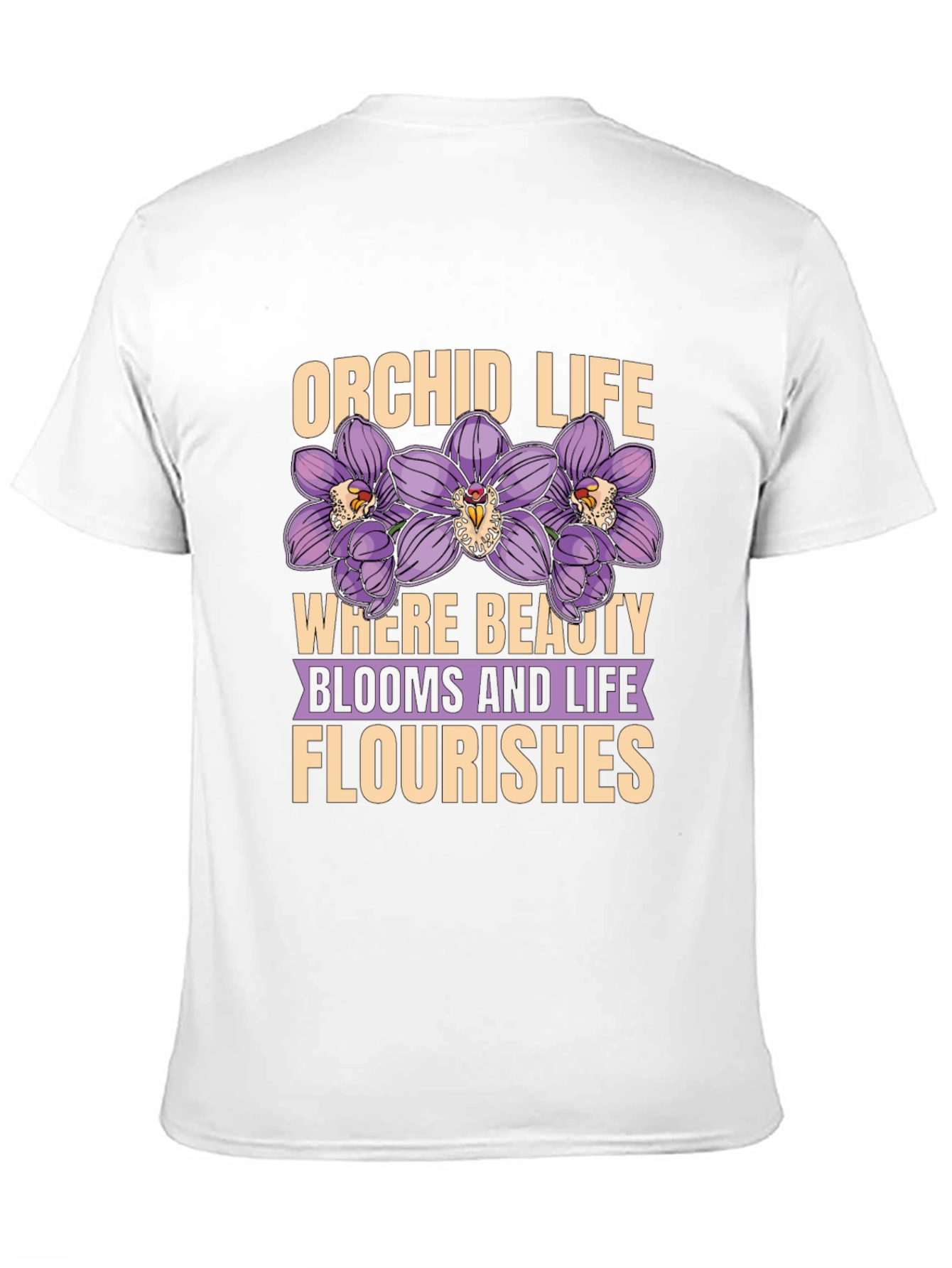 Orchid Life Graphic T-Shirt