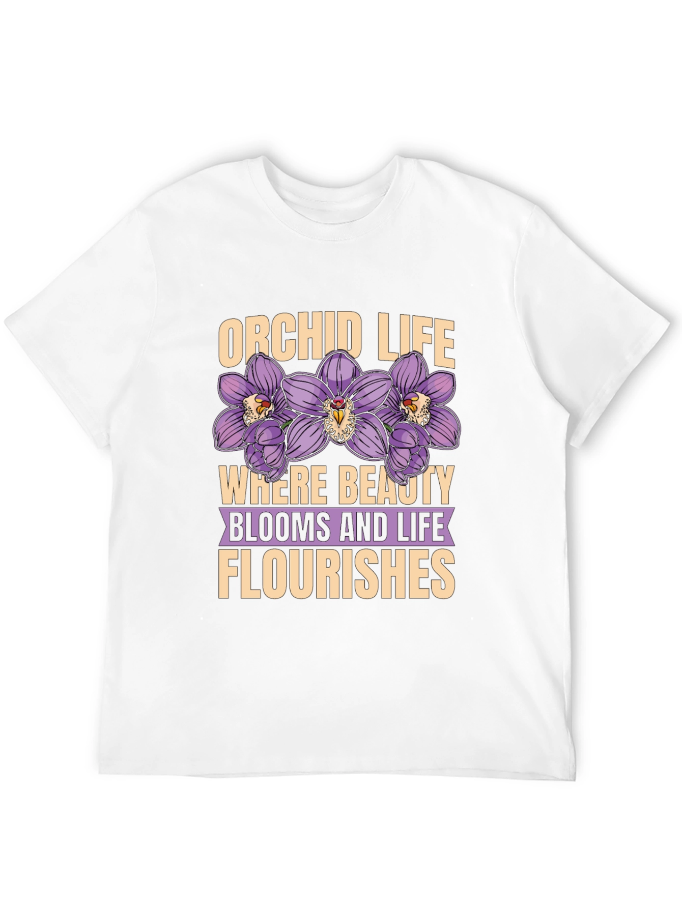 Orchid Life Graphic T-Shirt