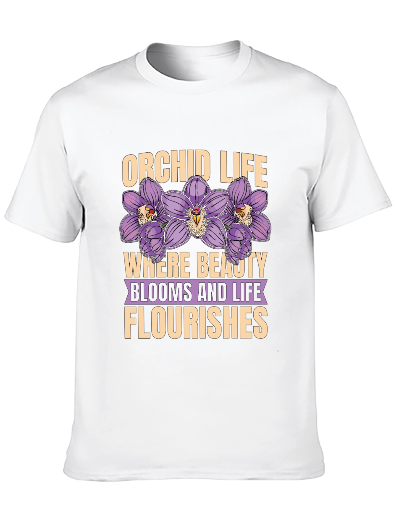 Orchid Life Graphic T-Shirt