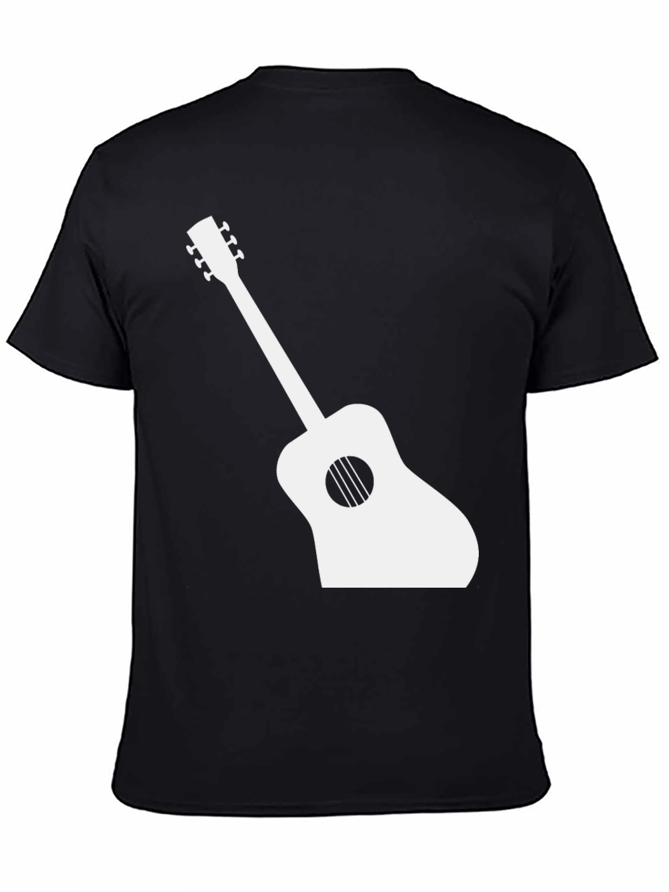 Guitar Graphic Tee - Musicians Black T-Shirt