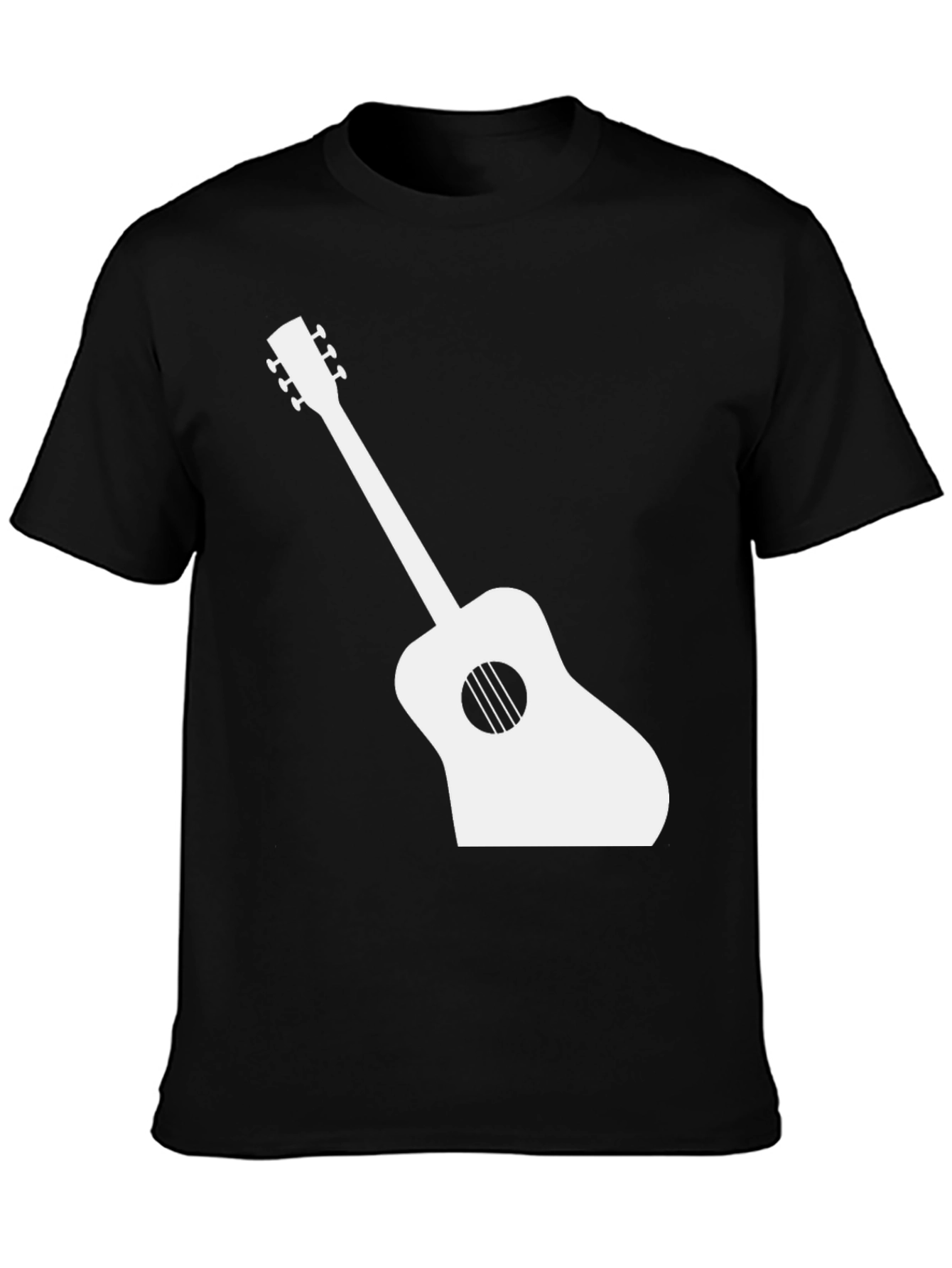 Guitar Graphic Tee - Musicians Black T-Shirt