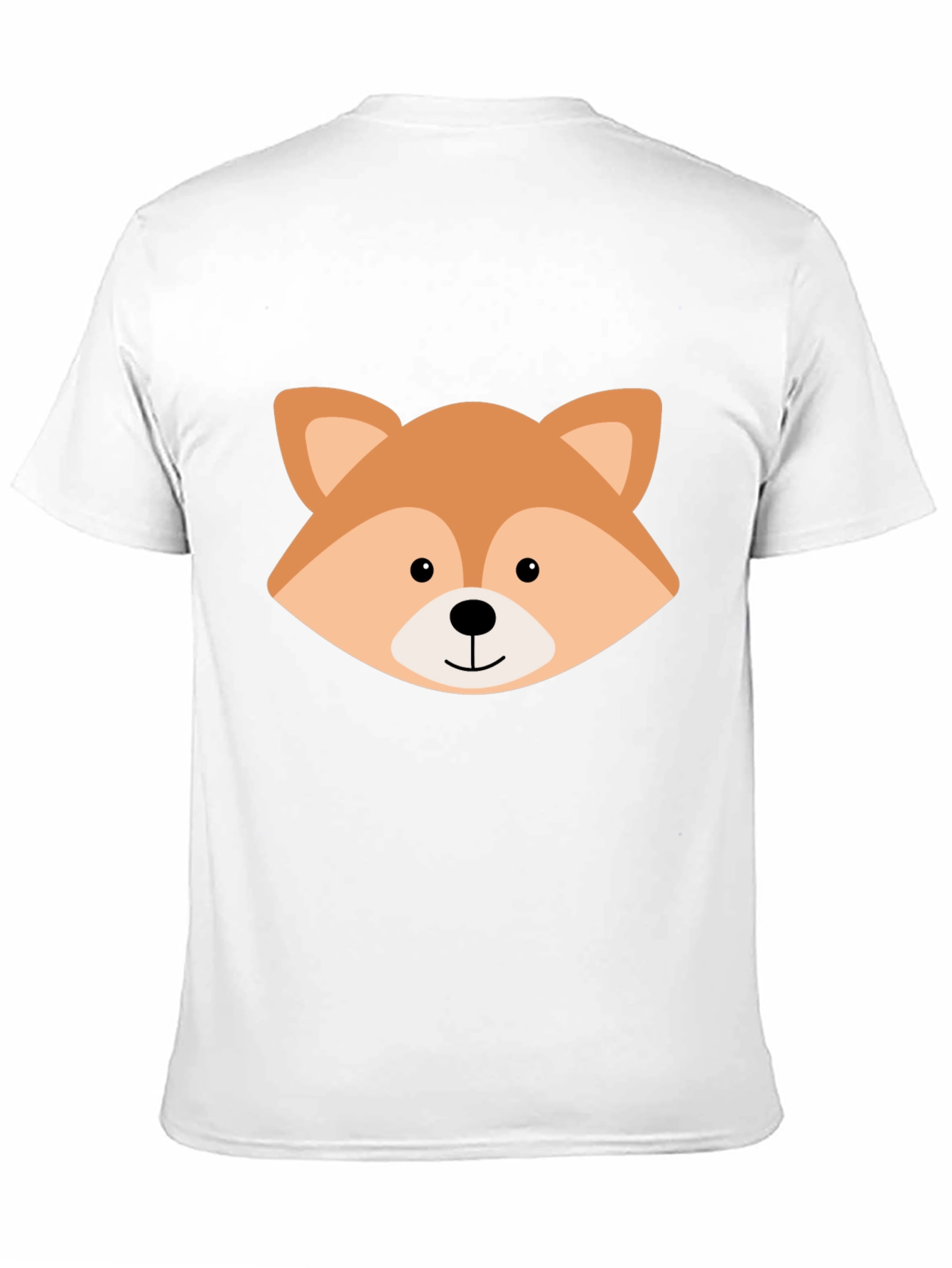 Cute Fox Graphic Black T-Shirt