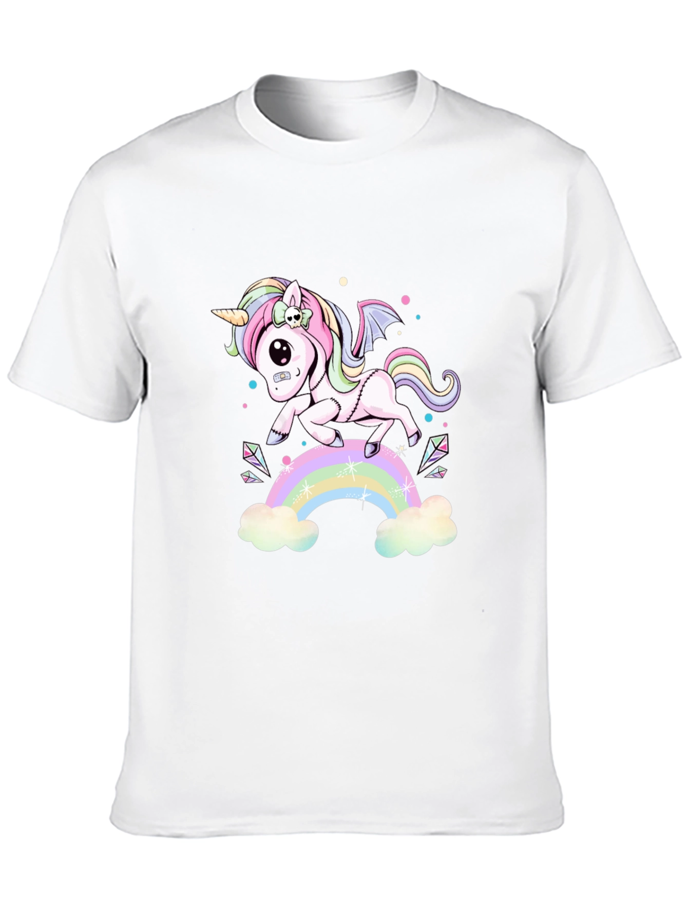 Gothic Pastel Unicorn Black T-Shirt