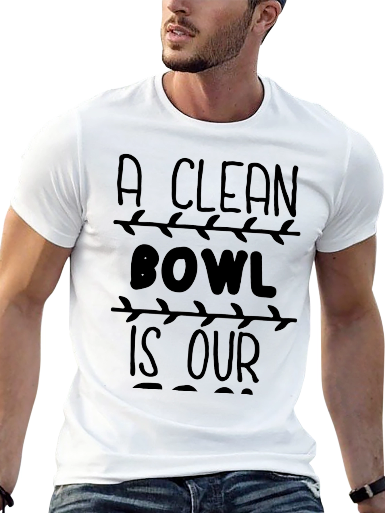 A Clean Bowl T-Shirt Funny Humor Graphic Tee