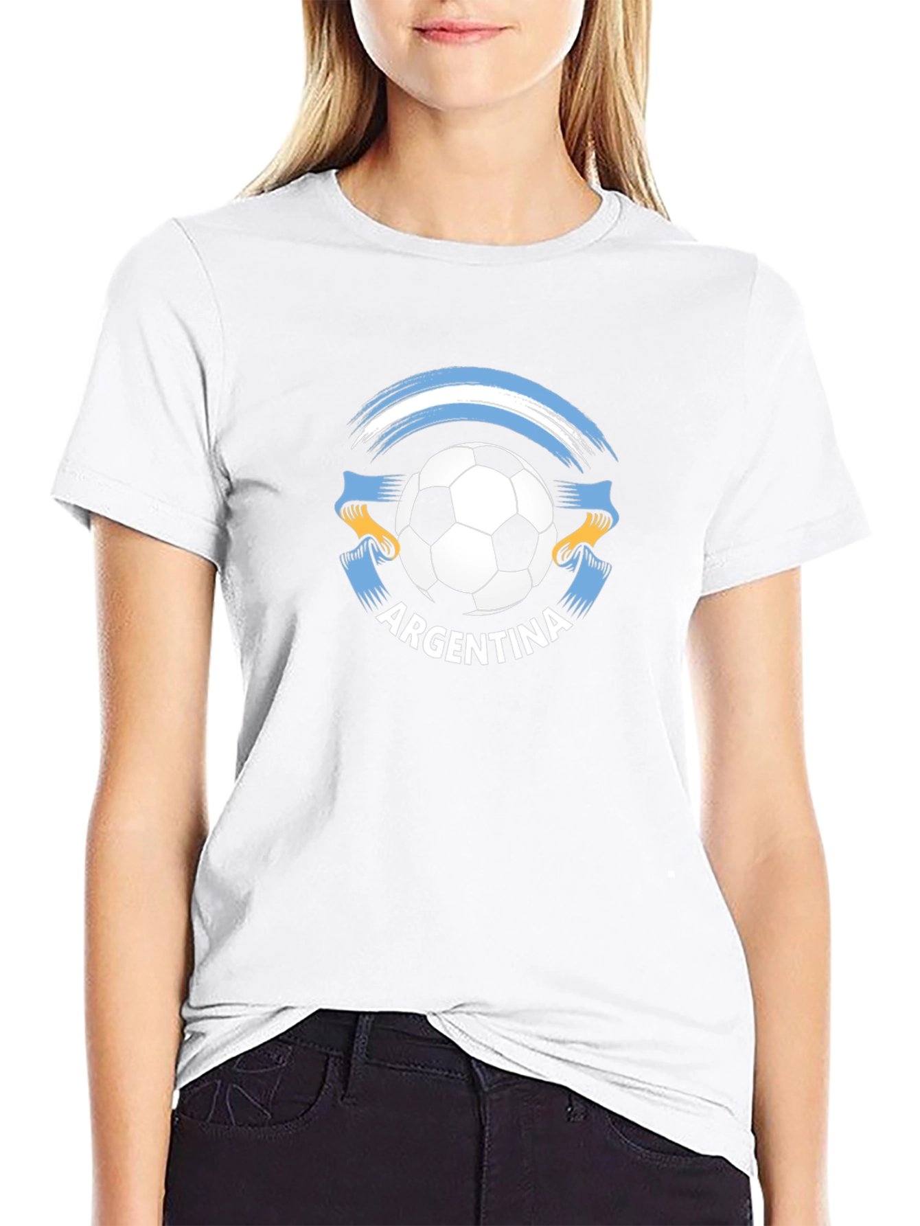 Argentina Soccer T-Shirt - Black