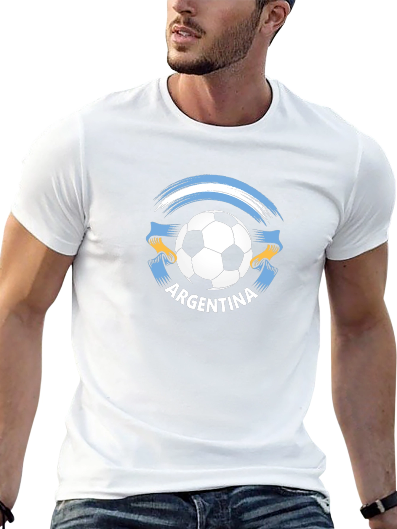 Argentina Soccer T-Shirt - Black