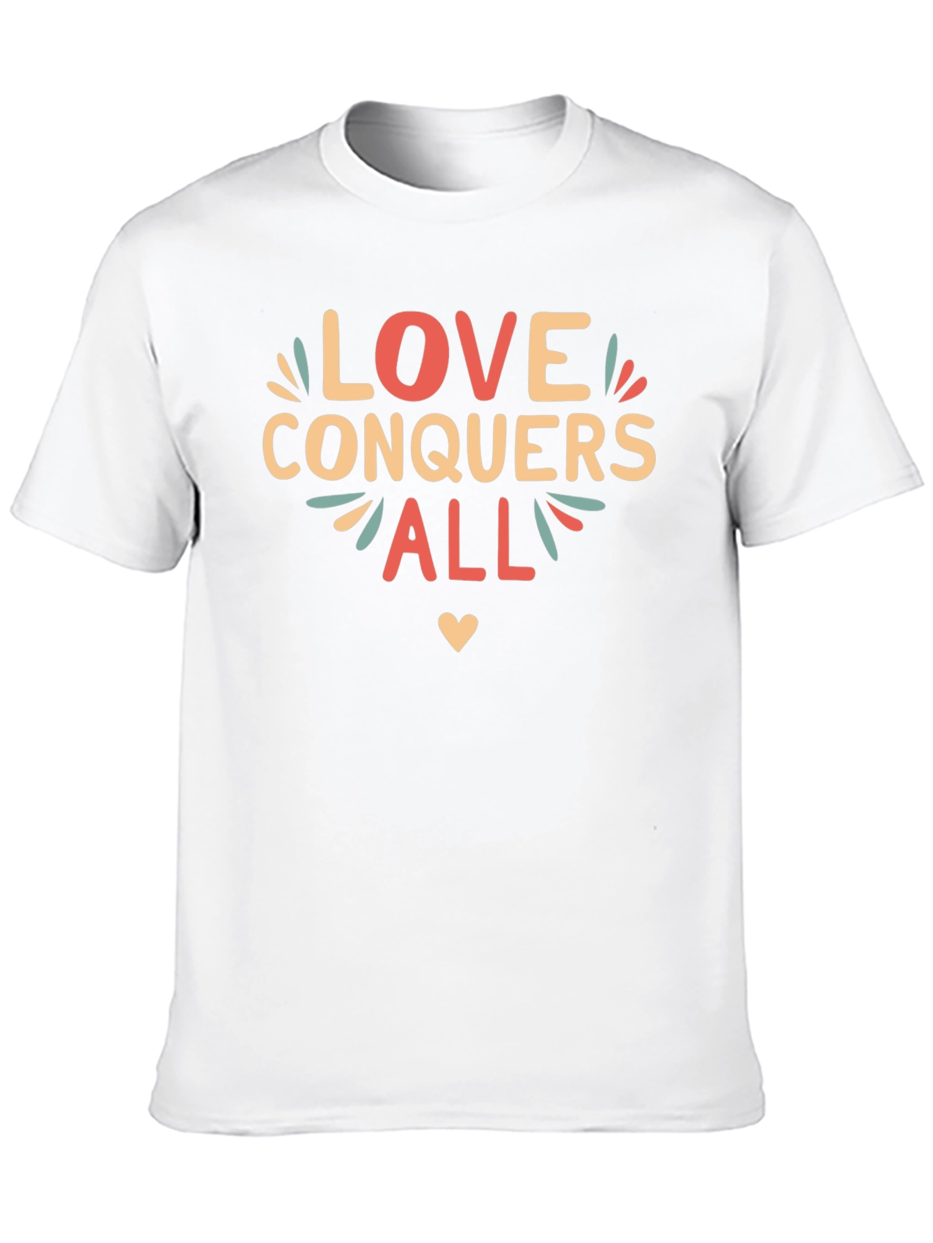 Love Conquers All Graphic Tee - Black