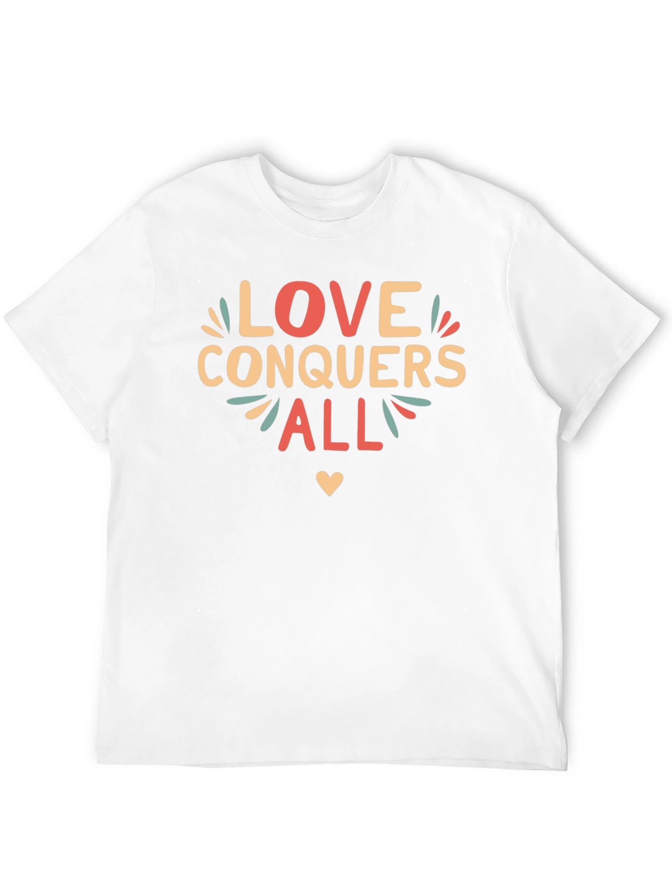 Love Conquers All Graphic Tee - Black