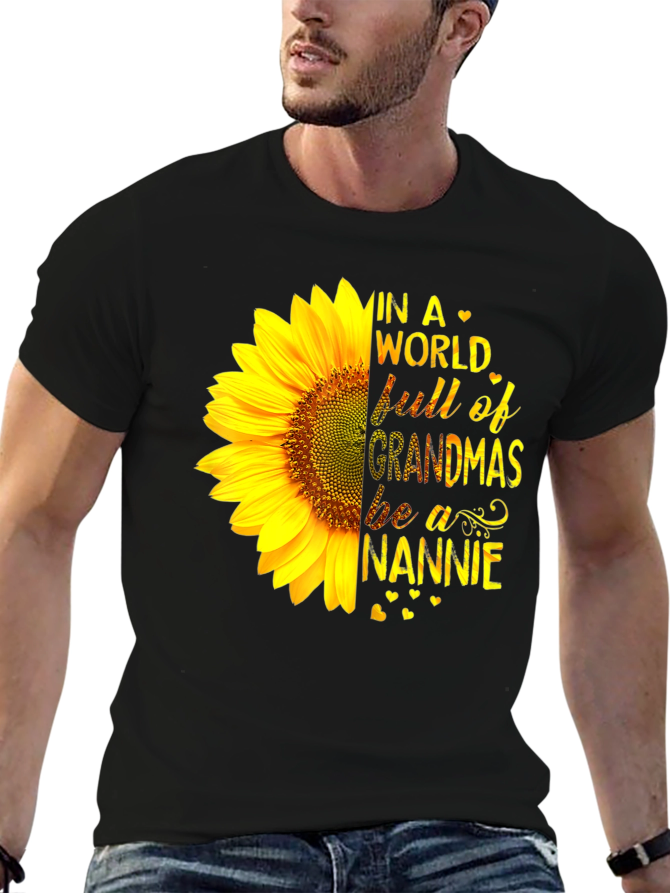 Sunflower Nannie T-Shirt - Grandmas Tee