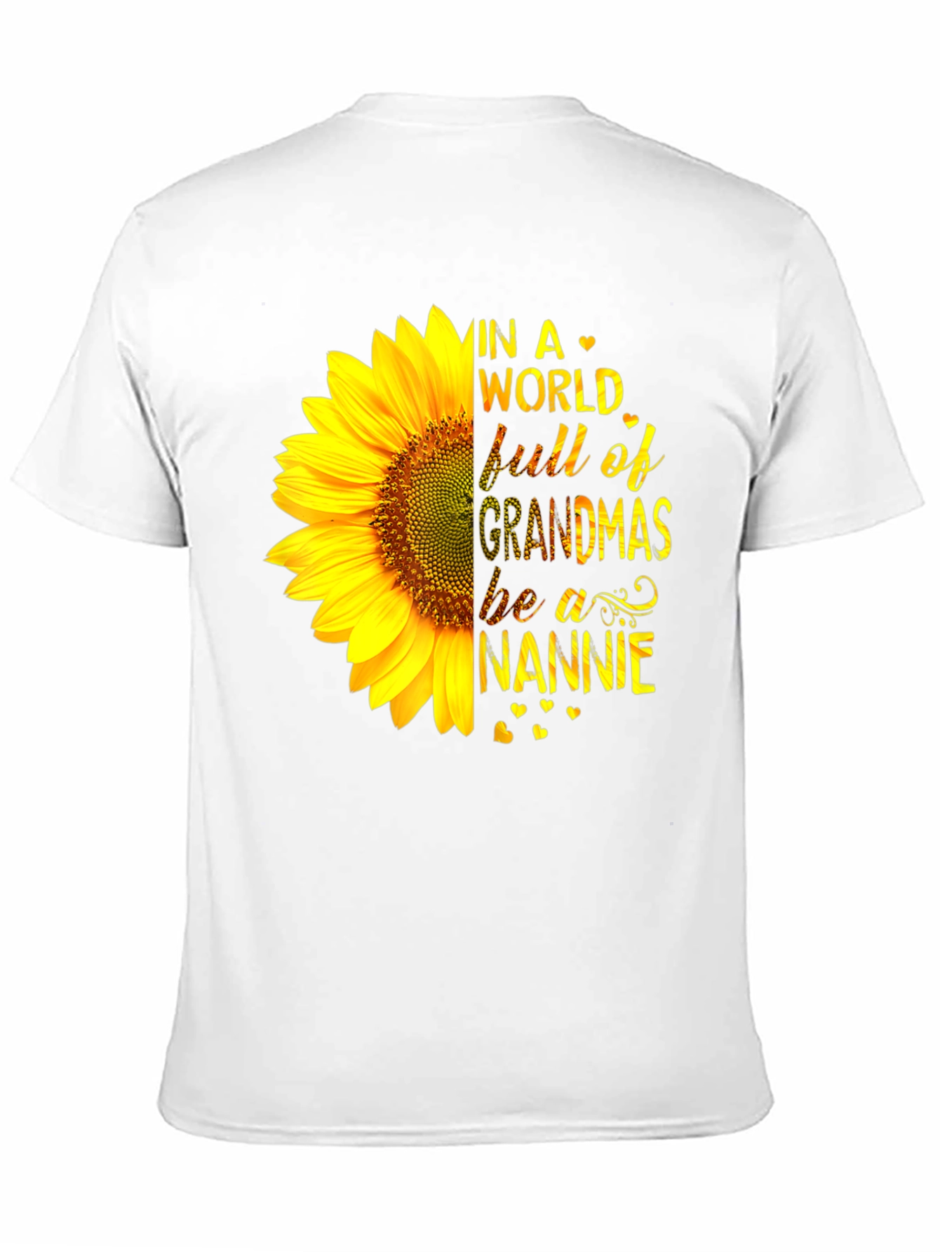 Sunflower Nannie T-Shirt - Grandmas Tee