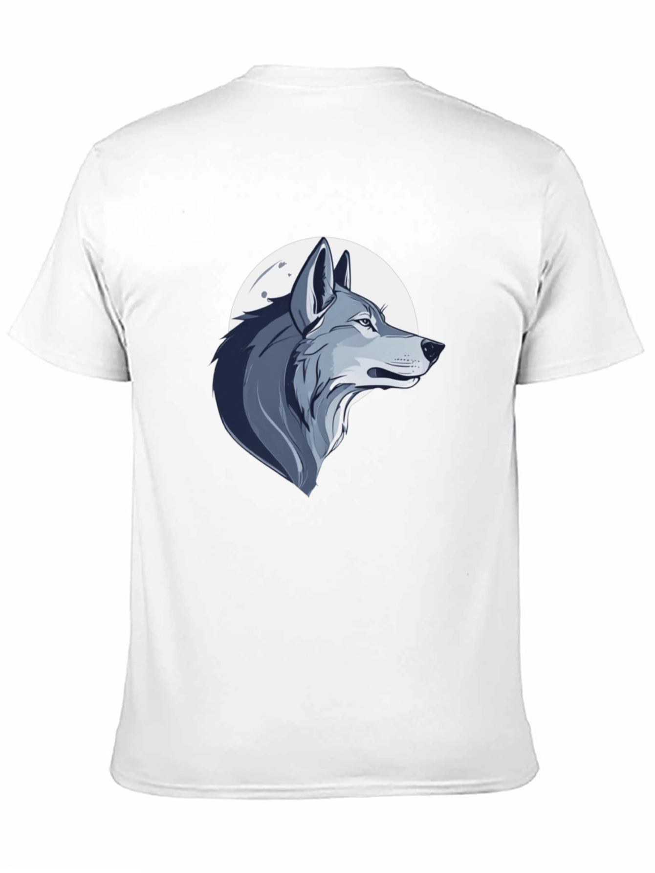 Wolf Moon Graphic Tee - Mens Black Cotton T-Shirt