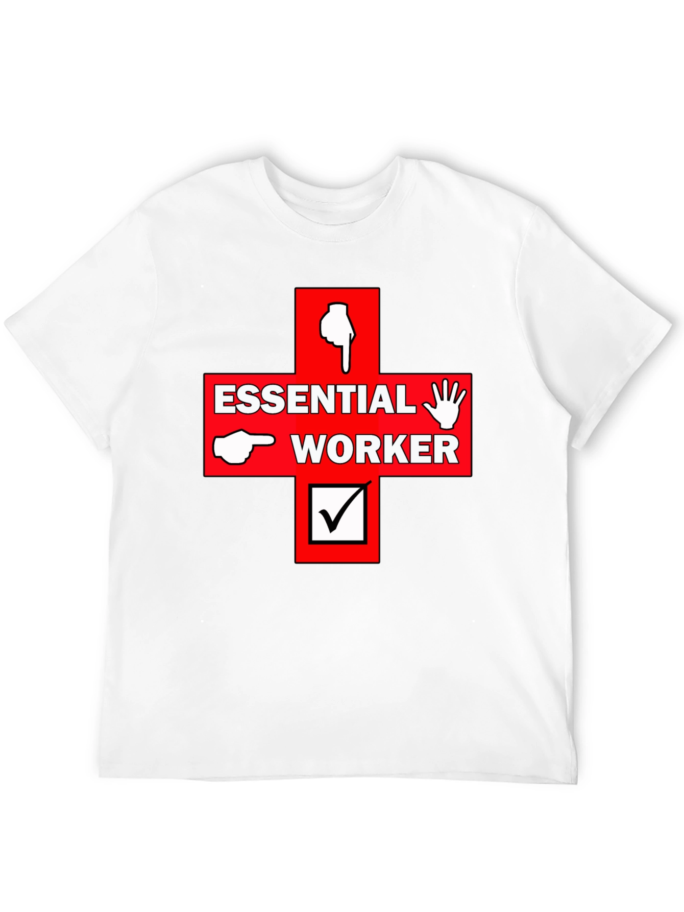 Essential Worker Graphic Print Tee
