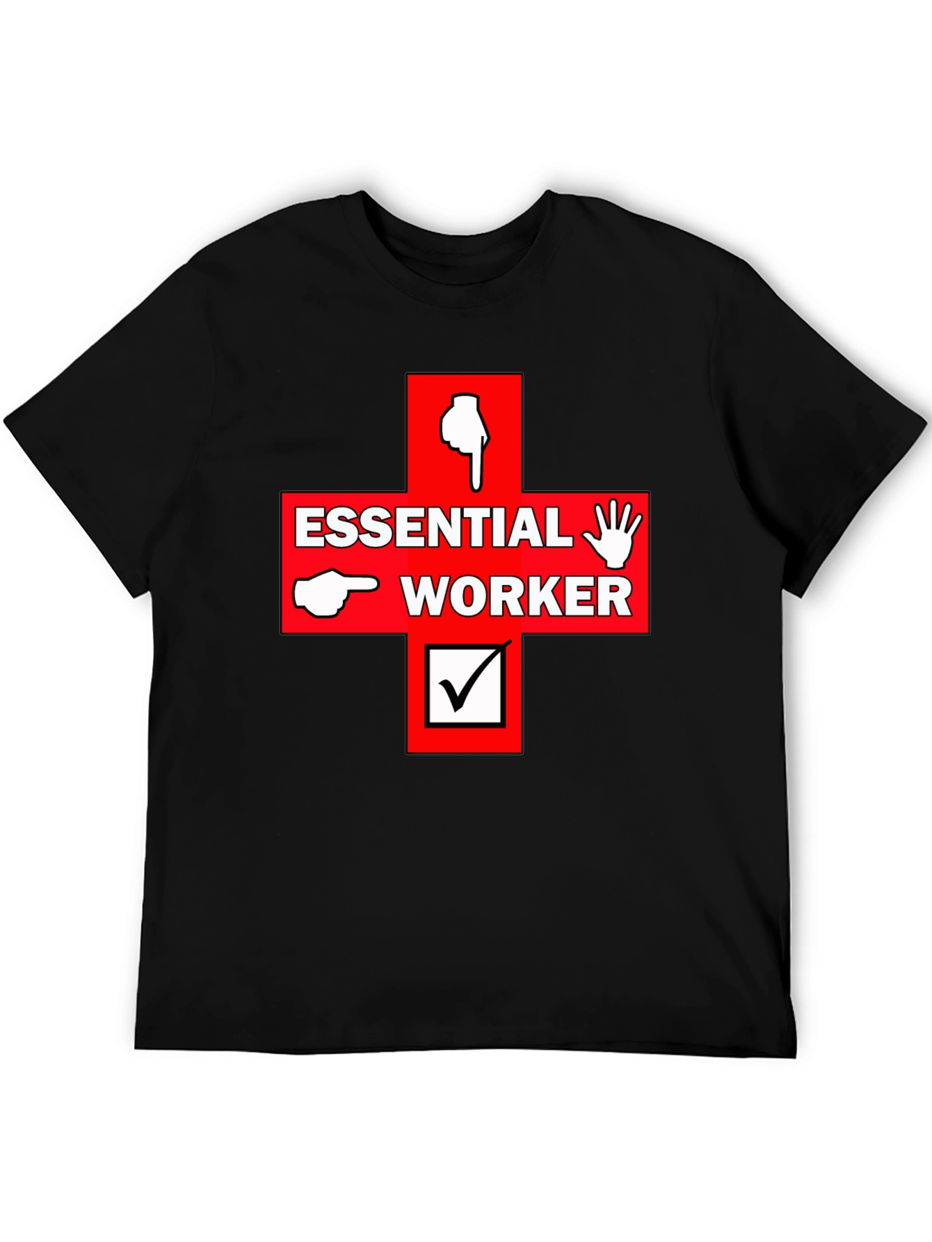 Essential Worker Graphic Print Tee