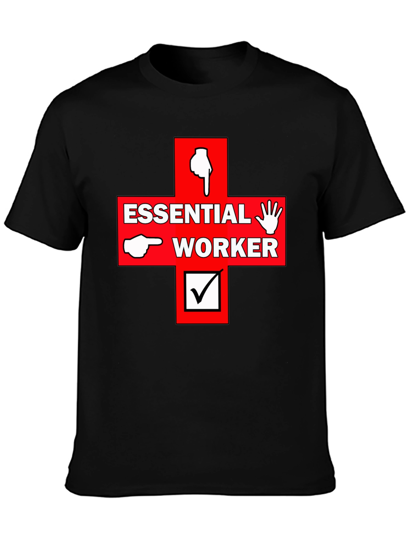 Essential Worker Graphic Print Tee