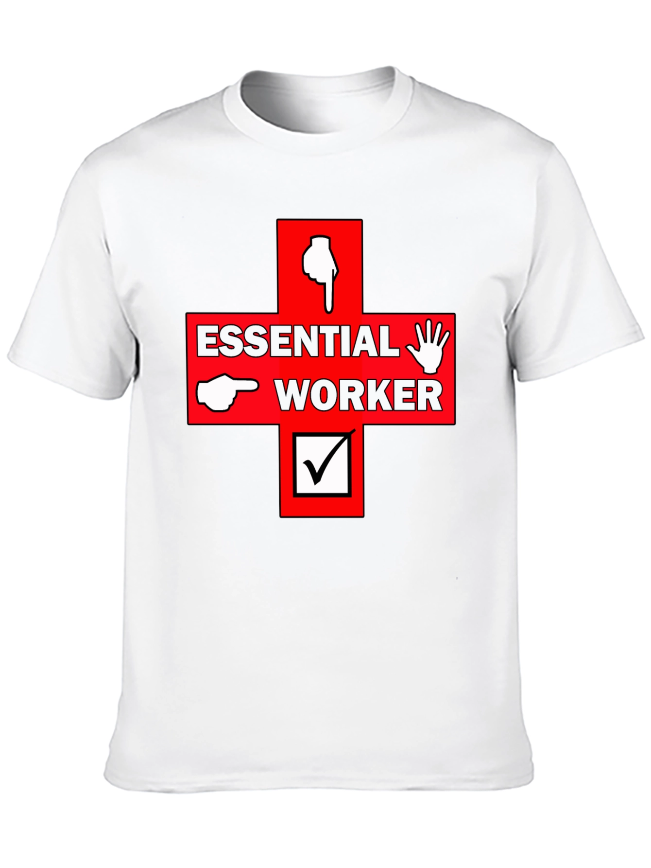 Essential Worker Graphic Print Tee