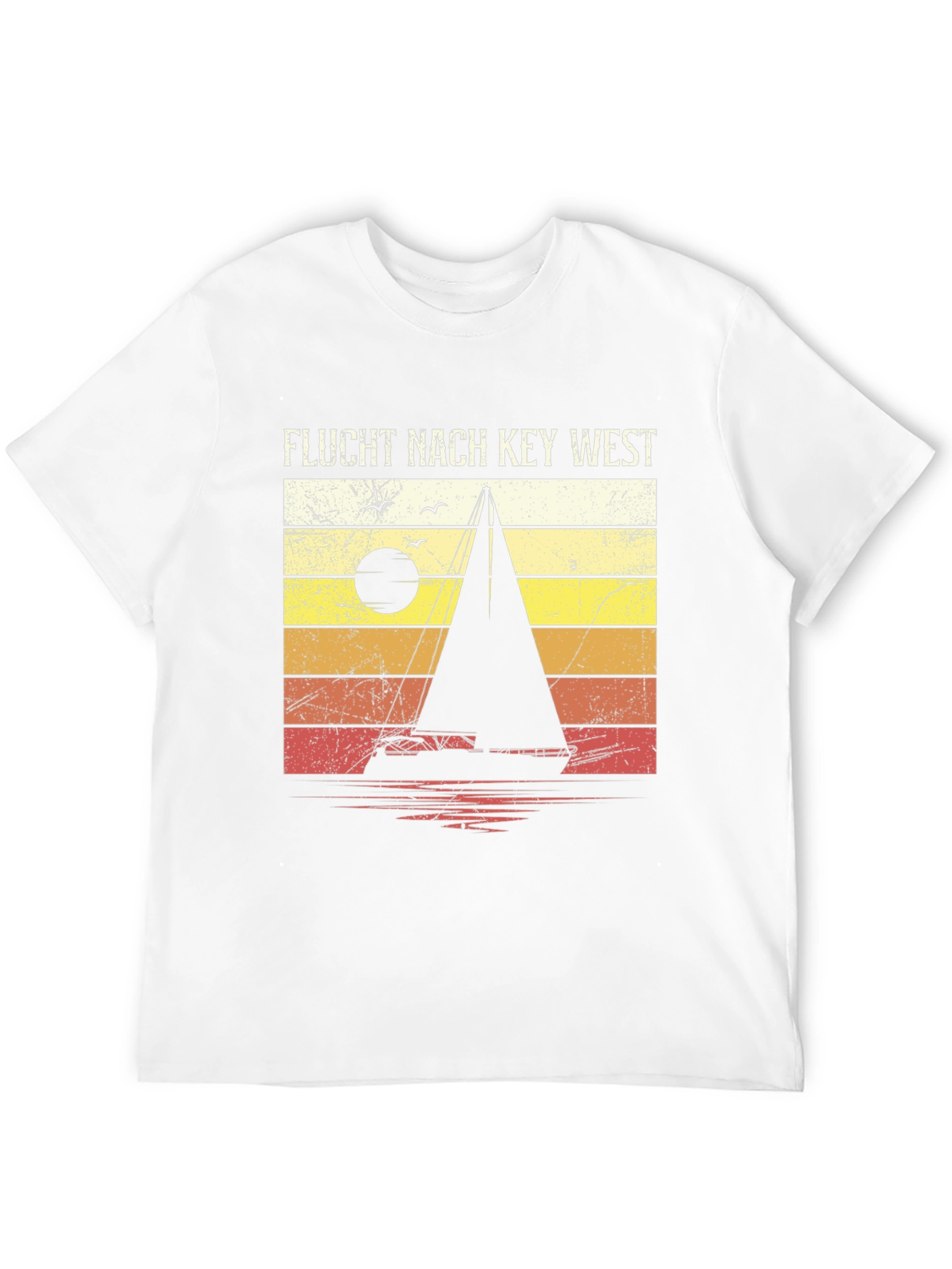 Flucht Nach Key West Sailboat Retro T-Shirt